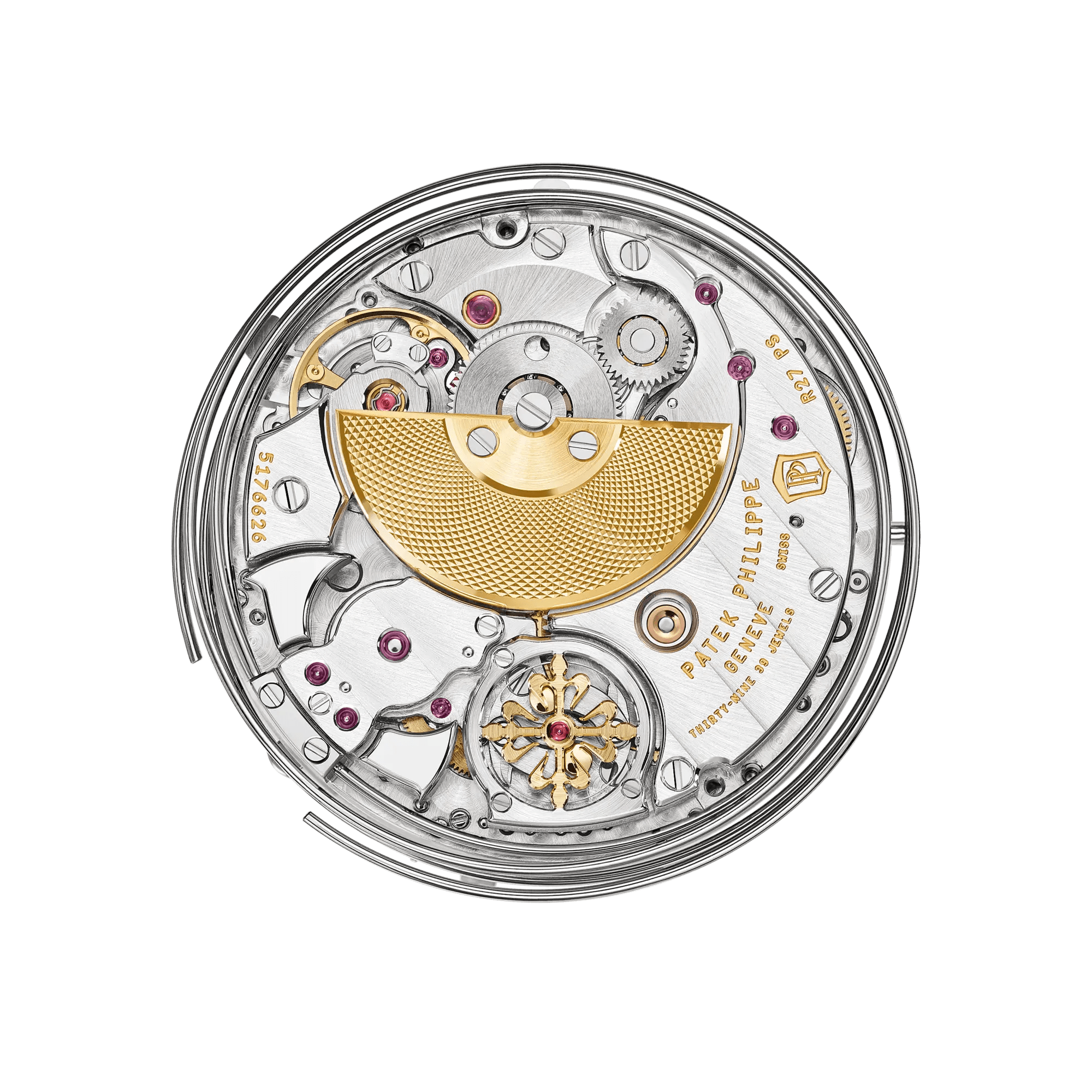 Patek Philippe Grand Complications 41mm, Red Dial, Arabic/Baton Numerals_6