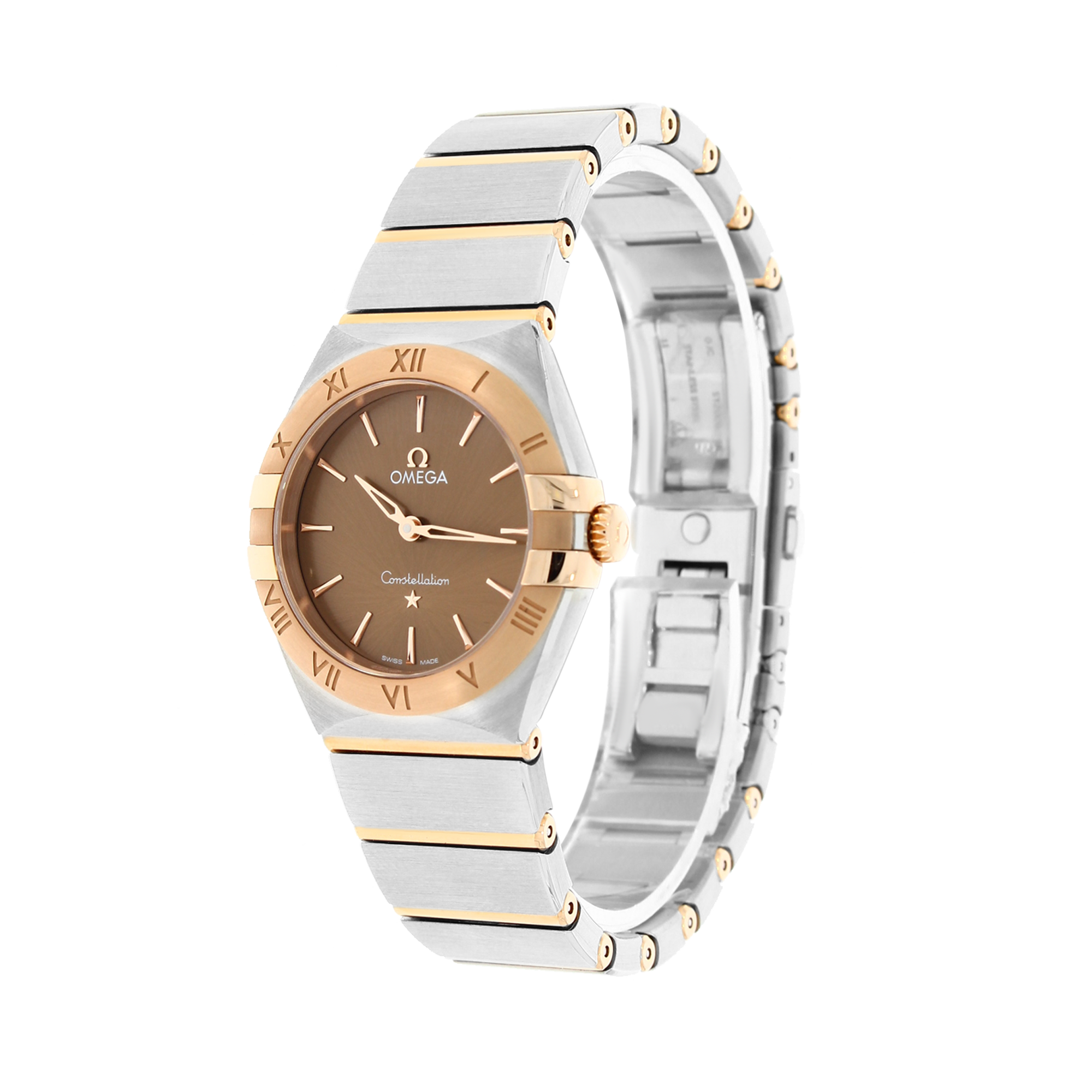 OMEGA Constellation 28mm, Chocolate Dial, Baton Numerals_2