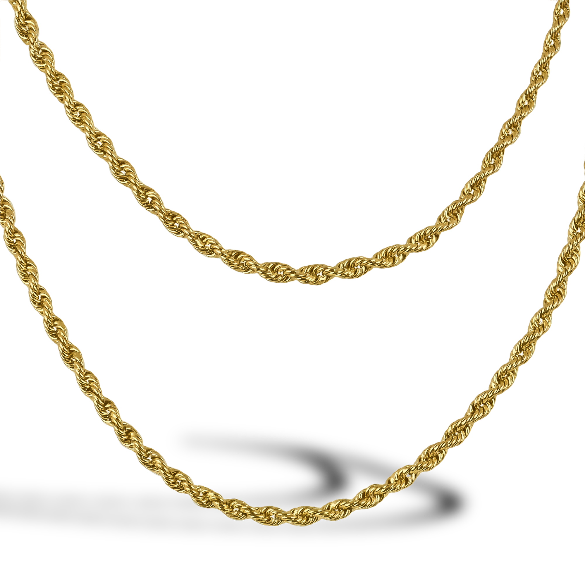 Edwardian Rope Link Guard Chain Necklace 95cm _2