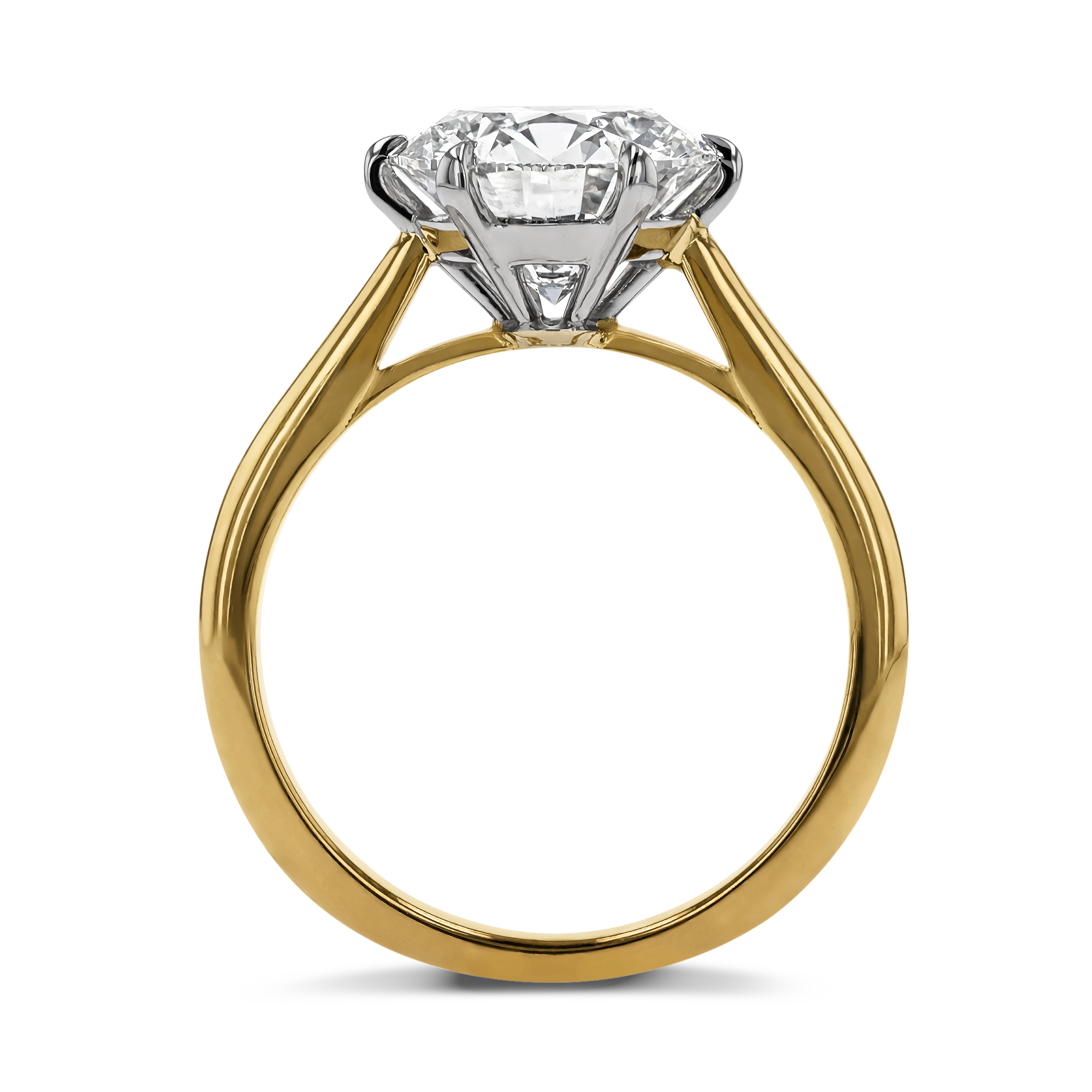 Classic 3.30ct Diamond Solitaire Ring Brilliant cut, Claw set_3