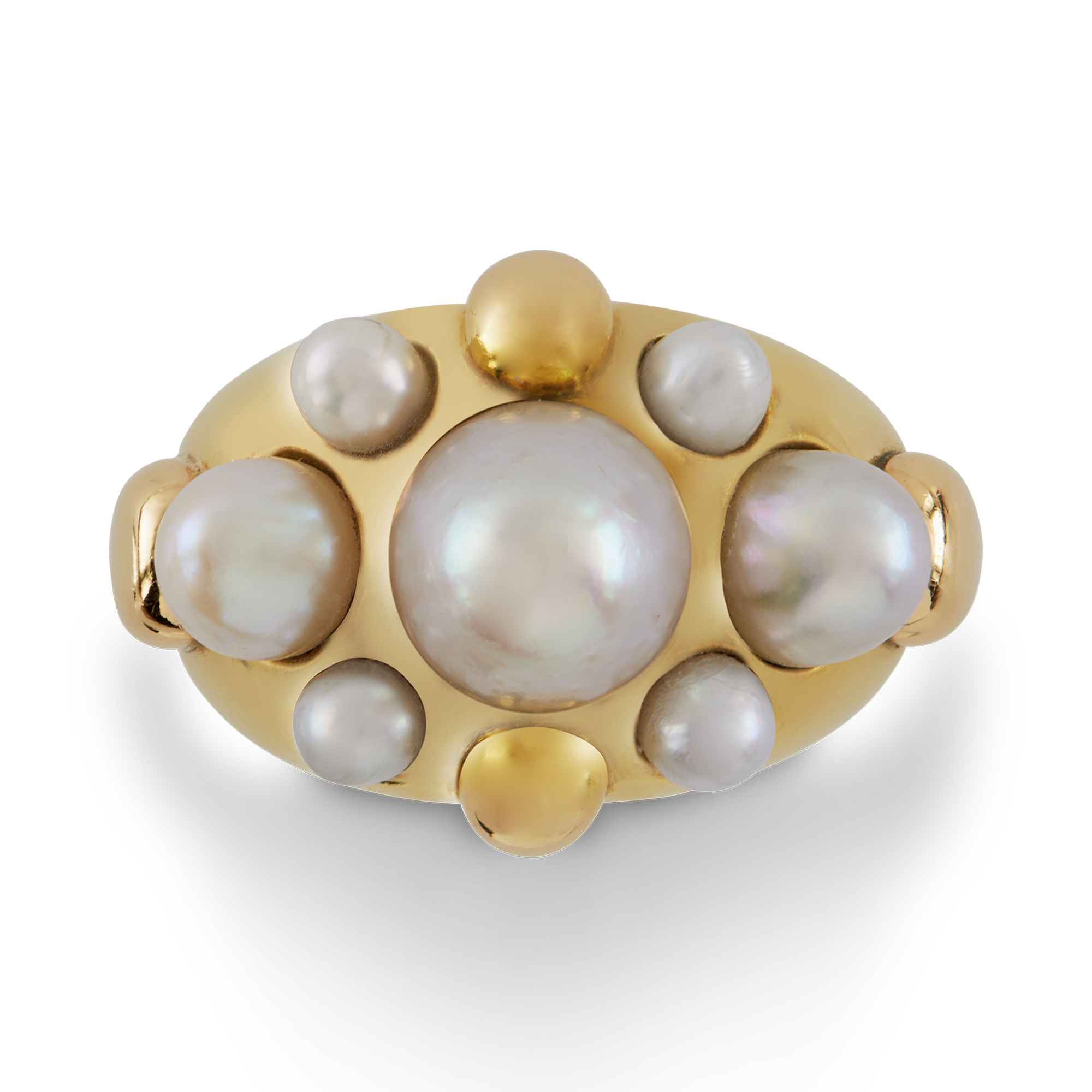 Natural Pearl Bombé Ring Natural Pearl Bombé Ring_2