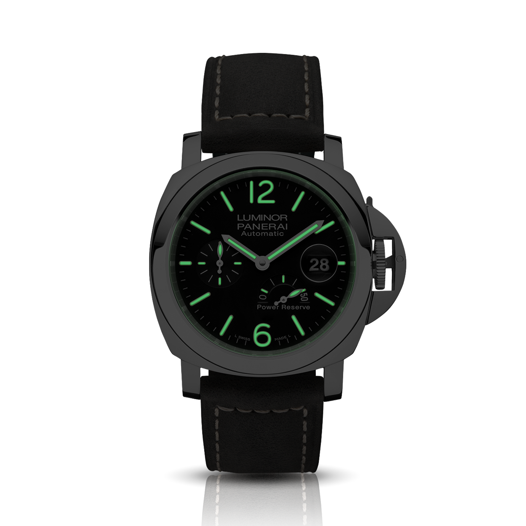 Luminor Power Reserve - 44mm Black Dial, Arabic/Baton Numerals_5