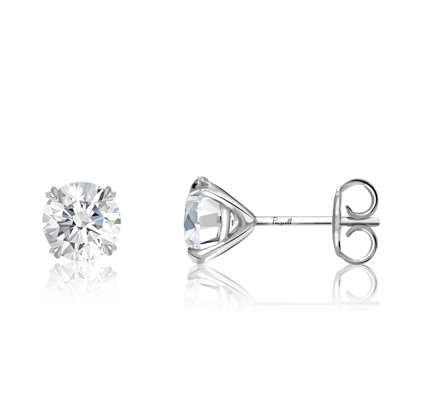 Windsor 0.70ct Diamond Stud Earrings Brilliant cut, Claw set_2