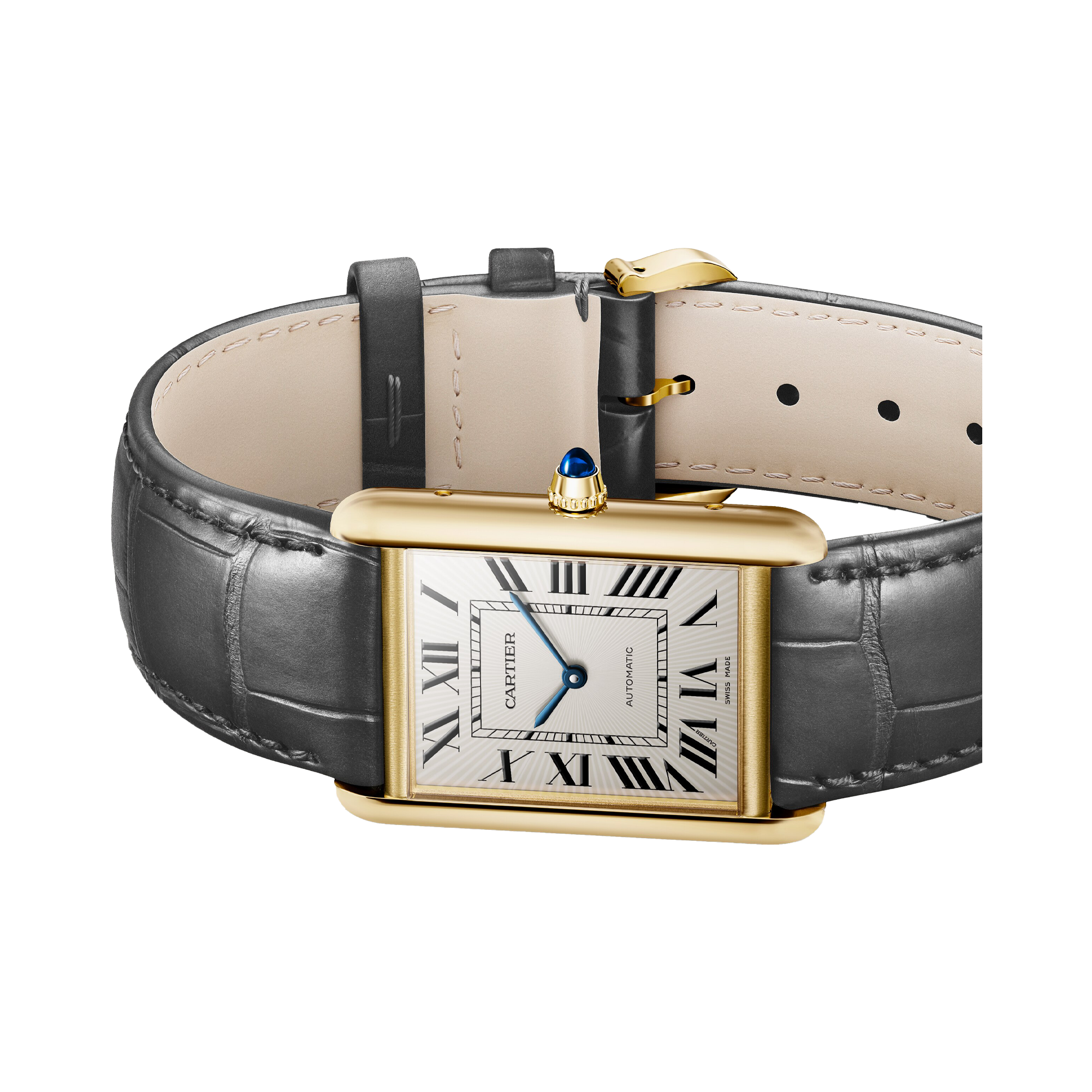 Cartier Tank Louis Cartier Large, Silver Dial, Roman Numerals_2