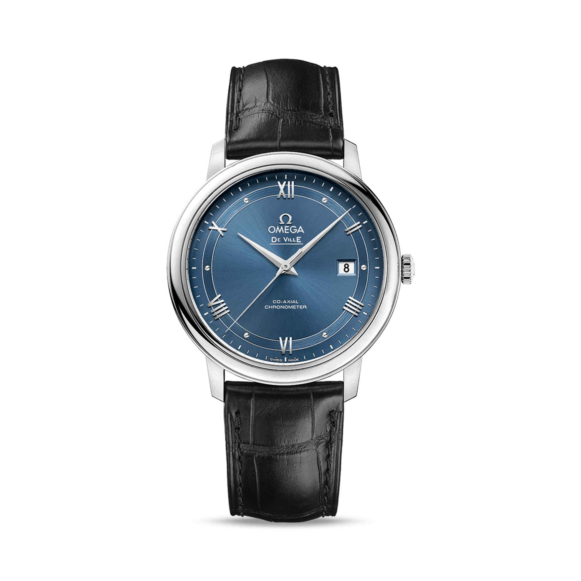 OMEGA De Ville Prestige 39.5mm, Blue Dial, Roman Numerals_1