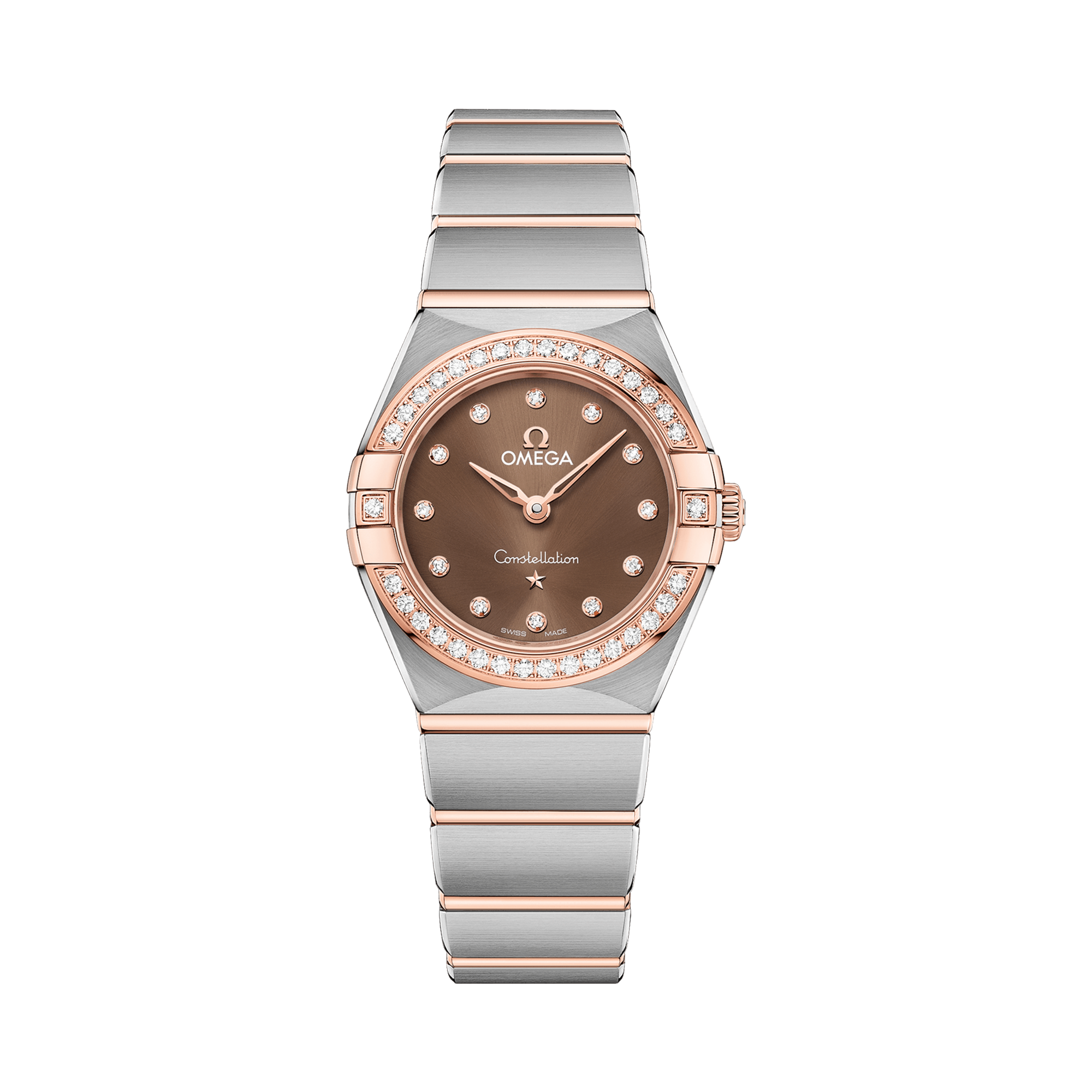 OMEGA Constellation 25mm, Brown Dial, Diamond Numerals_1