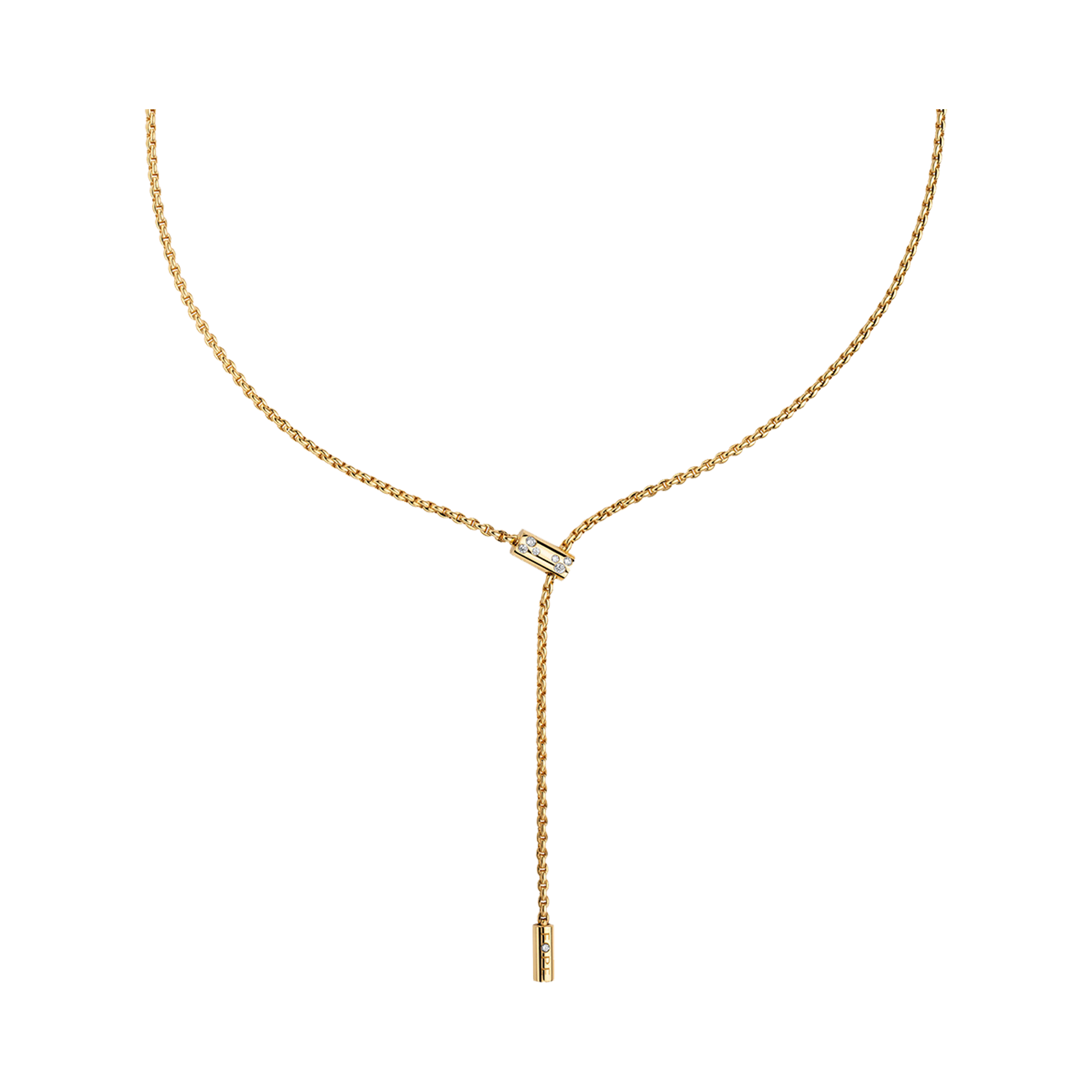 FOPE Aria Adjustable Diamond Rope Necklace _1