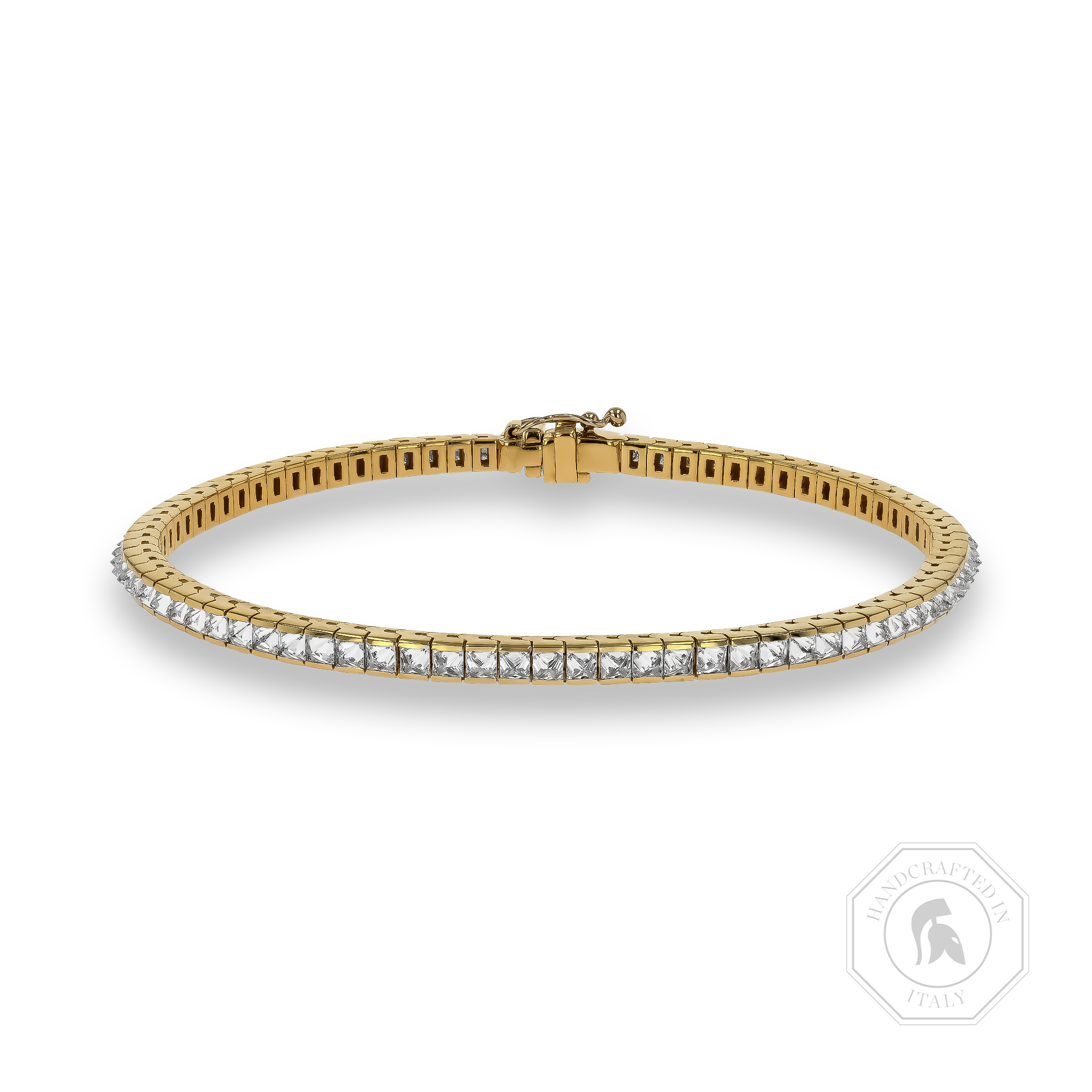 RockChic 3.67ct Inverted Diamond Line Bracelet Princess Cut, Channel Set_1