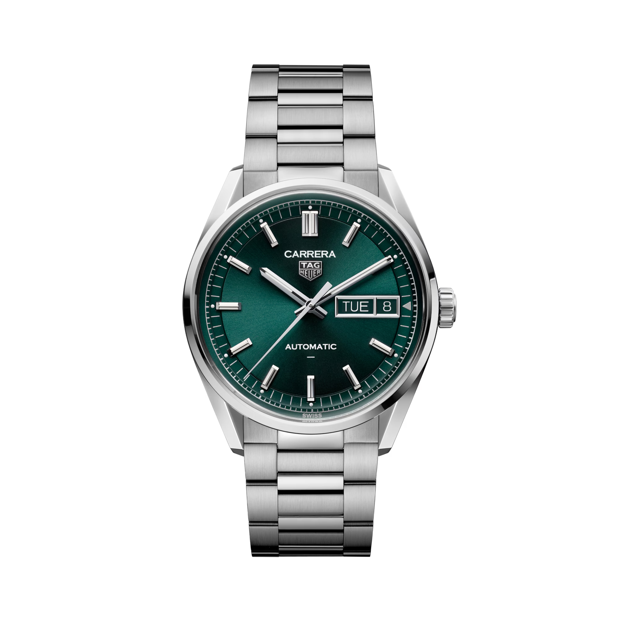 Tag Heuer Carrera Day-Date 41mm, Green Dial, Baton Numerals_1