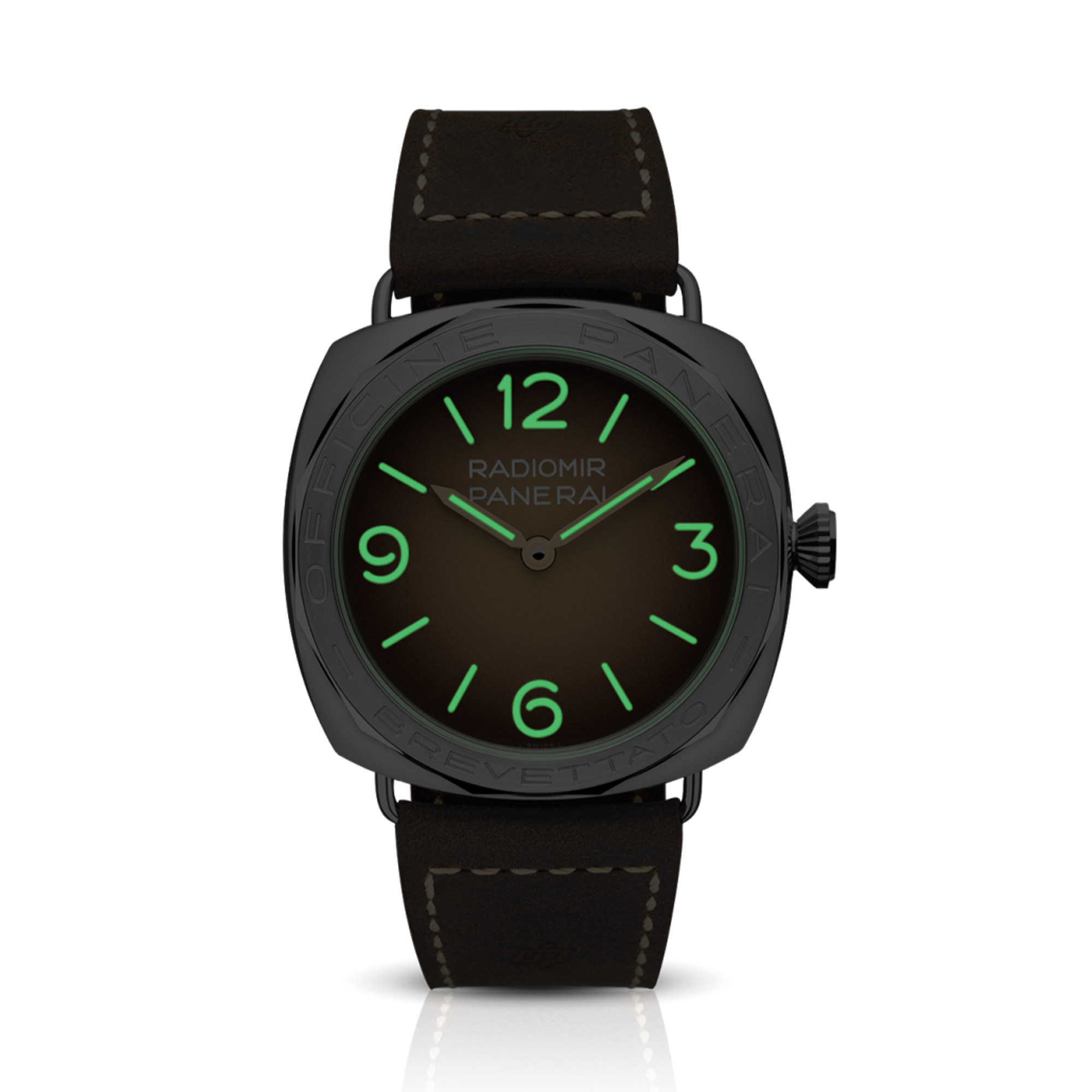 Radiomir 3 Days Acciaio - 47mm Brown Dial, Arabic/Baton Numerals_3