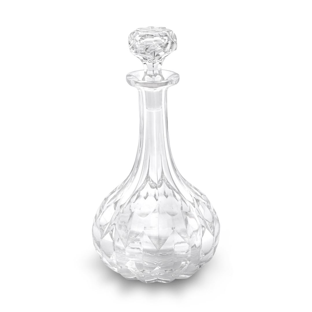Cut Glass Victorian Pair of Cut Glass Decanters _1