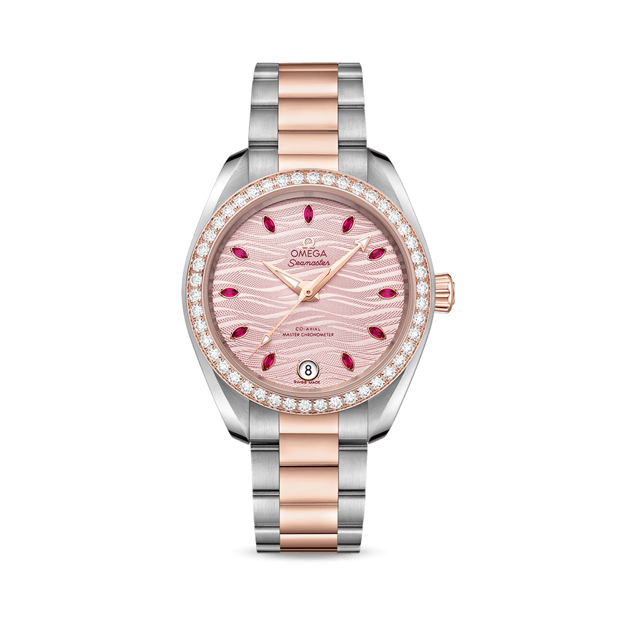 OMEGA Seamaster Aqua Terra 150m 34mm, Pink Dial, Gem Set Numerals_1