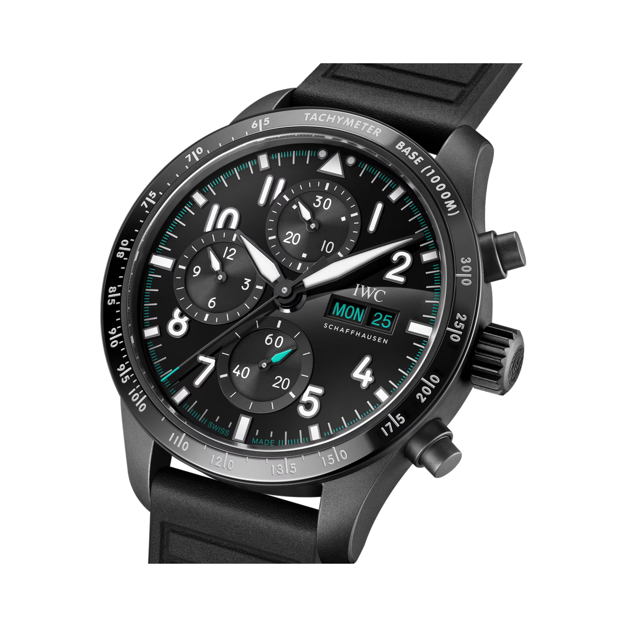 IWC Pilots 41 Mercedes-AMG 41mm, Black Dial, Arabic Numerals_3