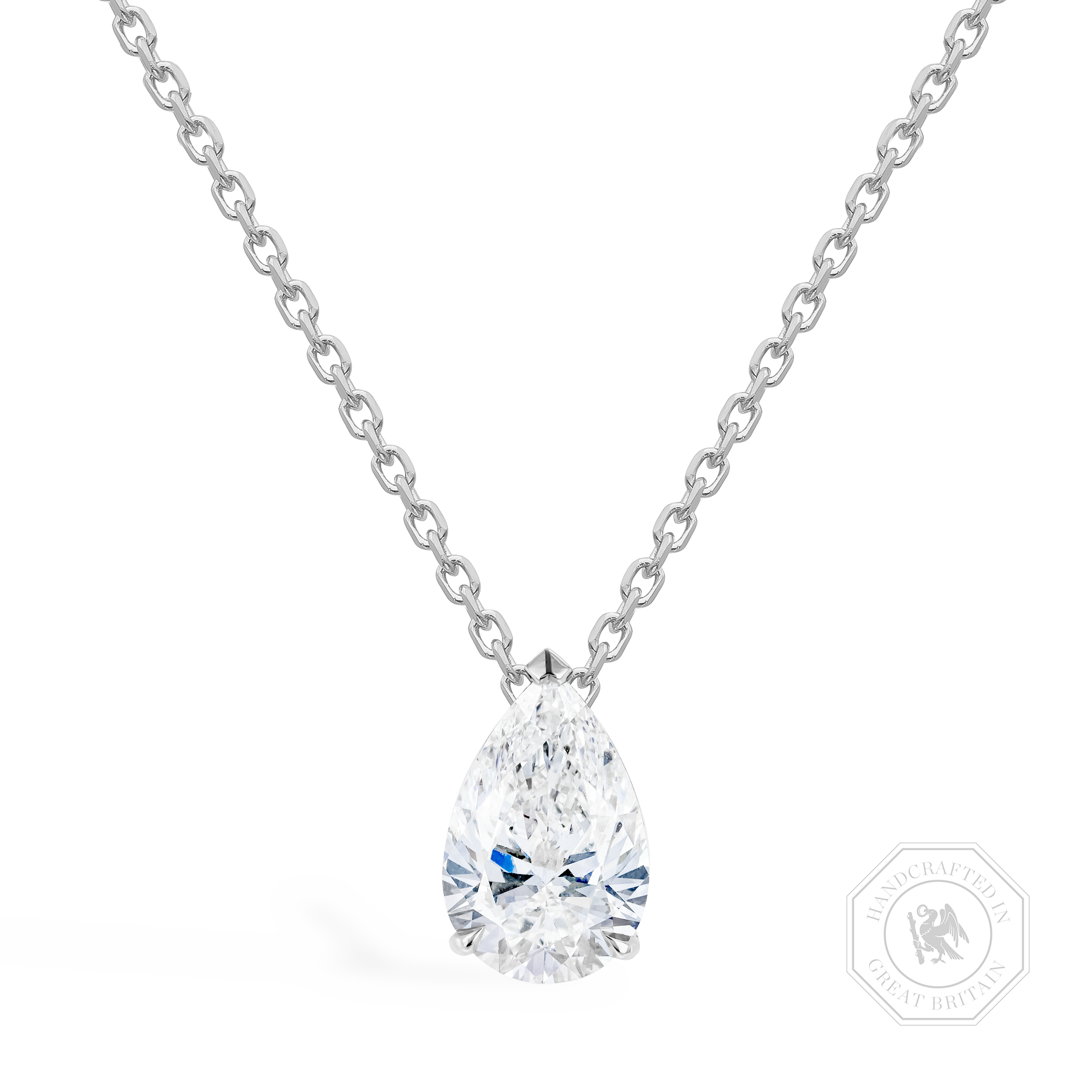 Pear Shape Diamond Pendant Pear Shape, Claw Set_1