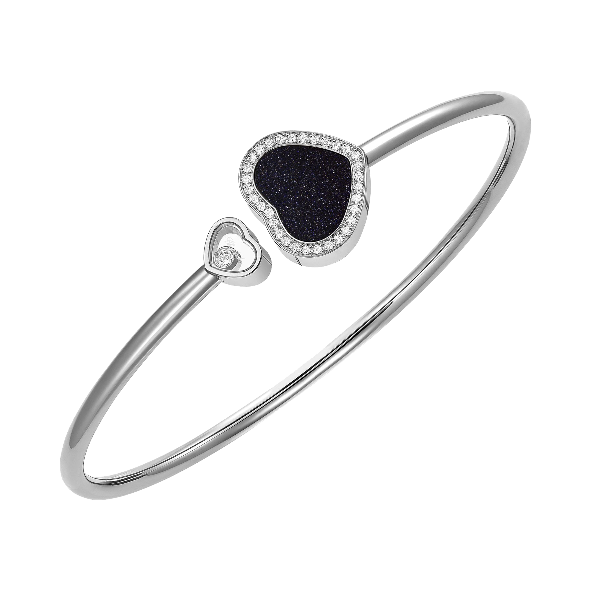 Chopard Happy Hearts Blue Aventurine and Diamond Bangle _1