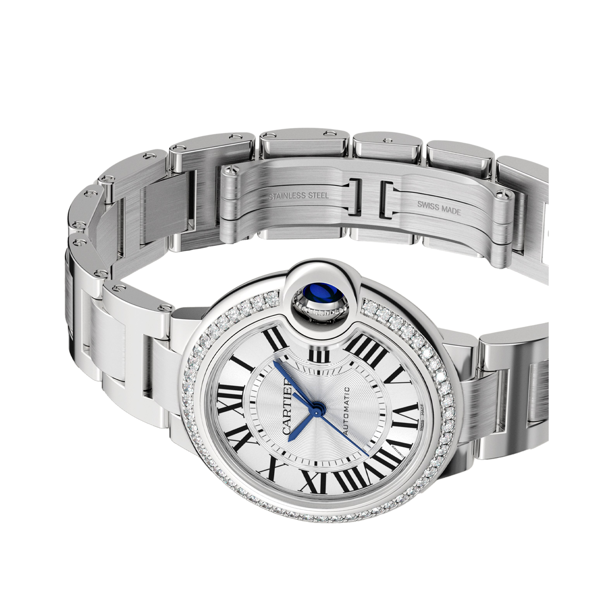 Cartier Ballon Bleu de Cartier 33mm, Silver Dial, Roman Numerals_5