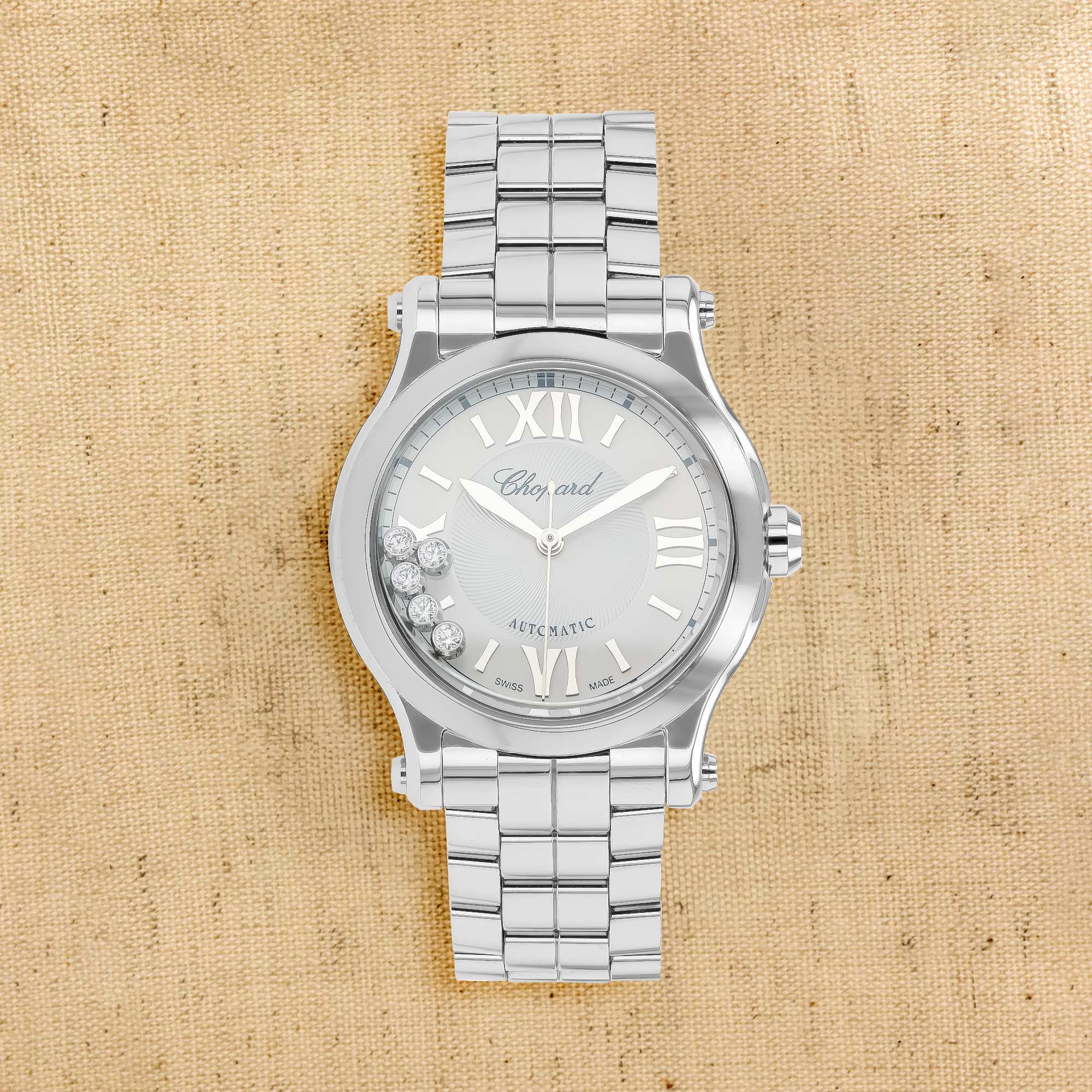 Chopard Happy Sport 30mm, Silver Dial, Roman and Baton Numerals_1