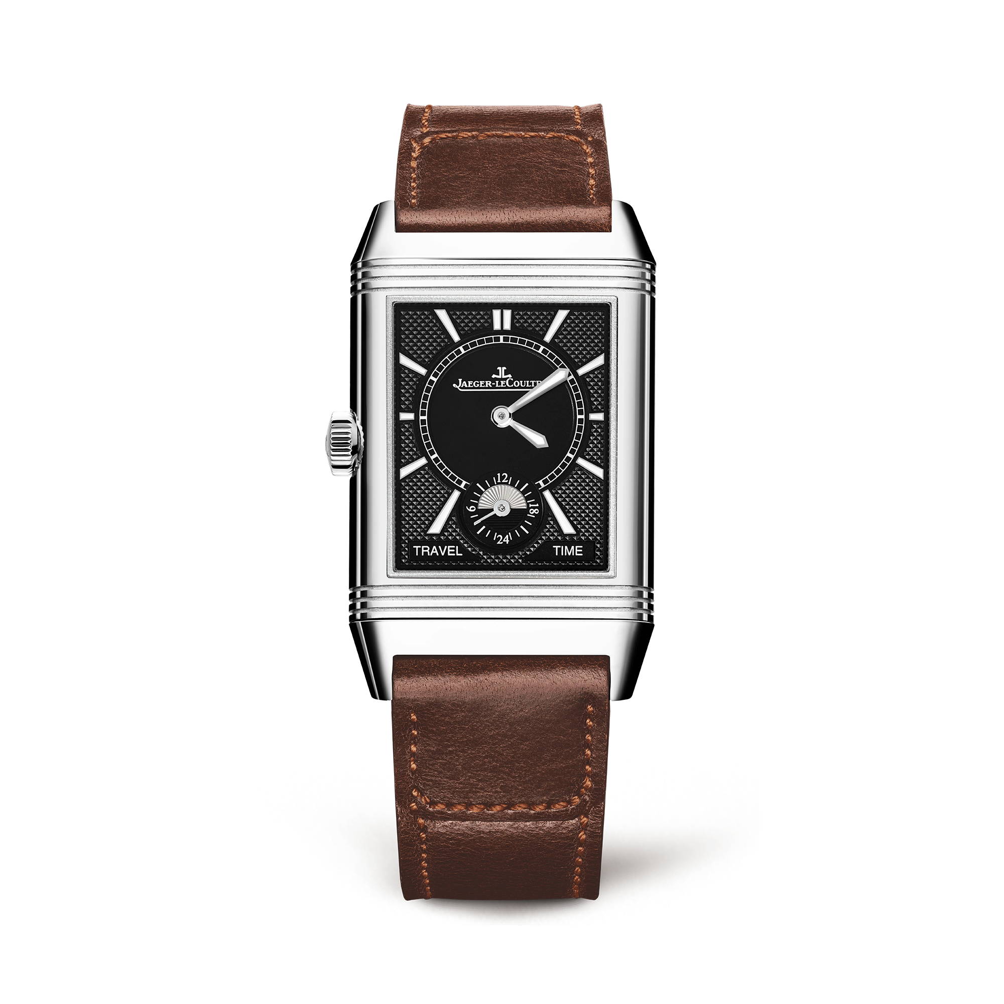 Jaeger-LeCoultre Reverso 47mm, Black-Silver Dial, Arabic/Baton Numerals_2