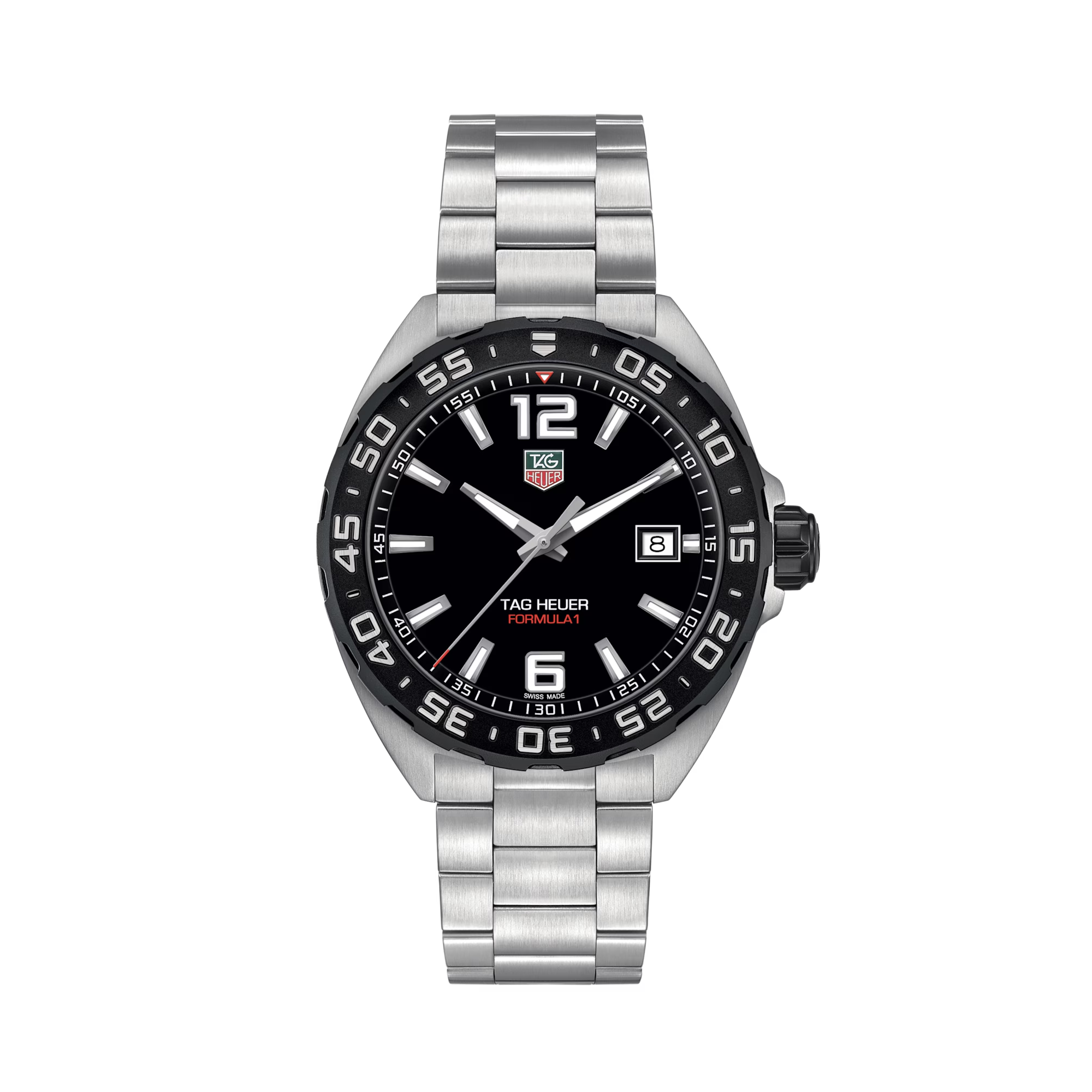 TAG Heuer Formula 1 Date 41mm, Black Dial, Baton/Arabic Numerals_1