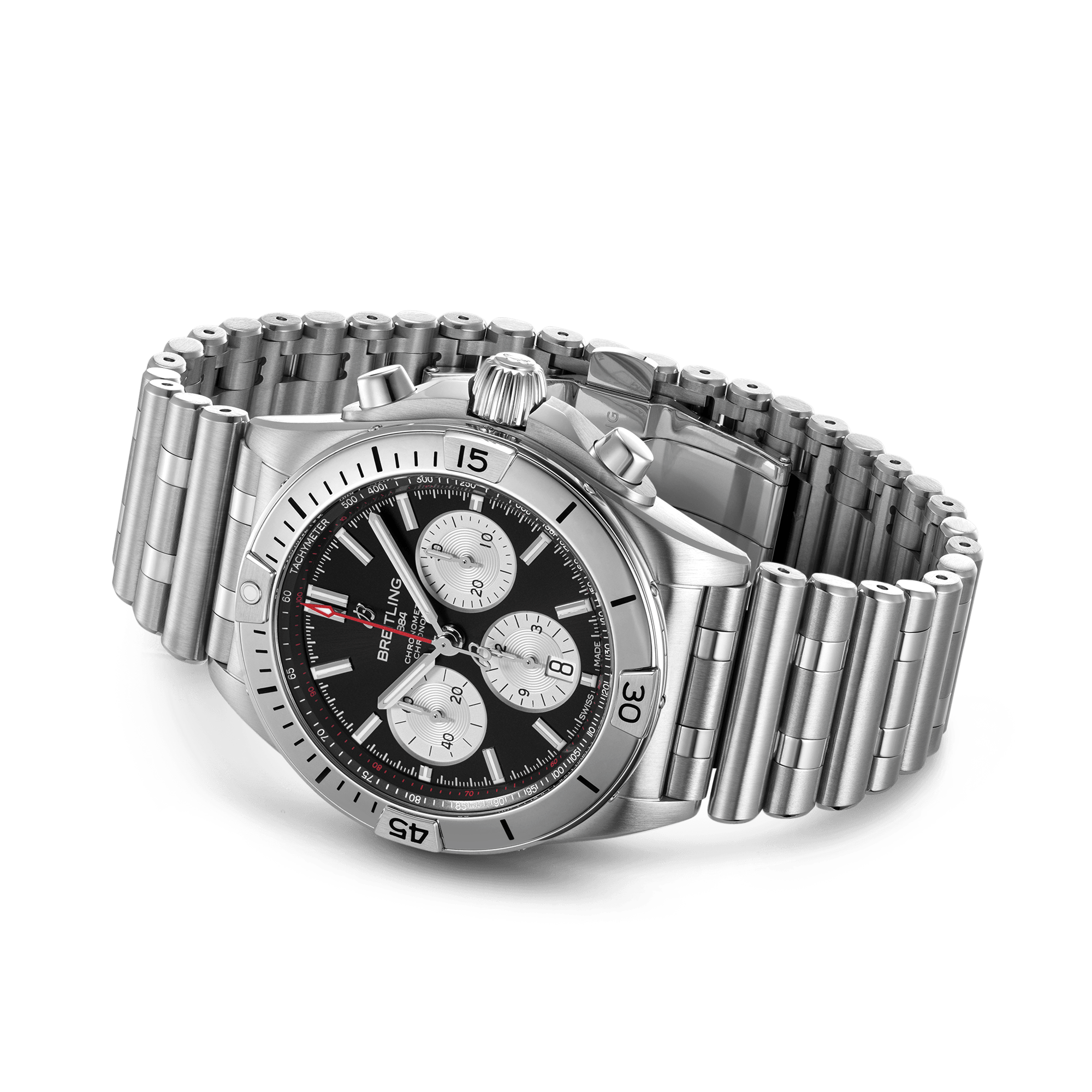 Breitling Chronomat B01 42 42mm, Black Dial, Baton Numerals_4