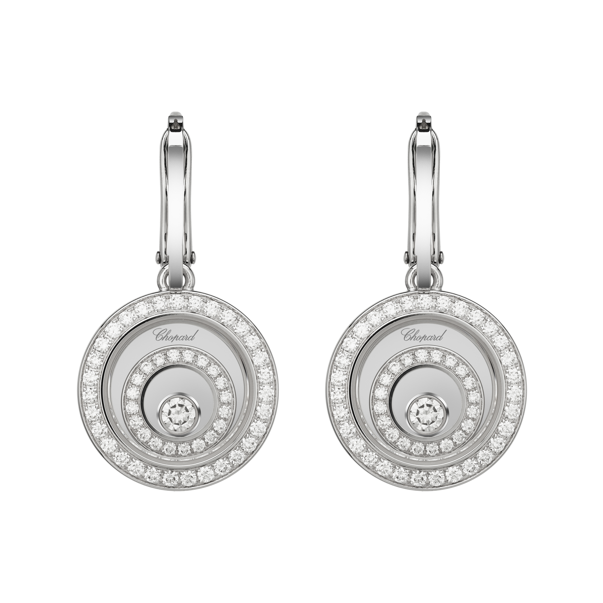 Chopard Happy Spirit Diamond Earrings Brilliant Cut, Rub Over Set_1