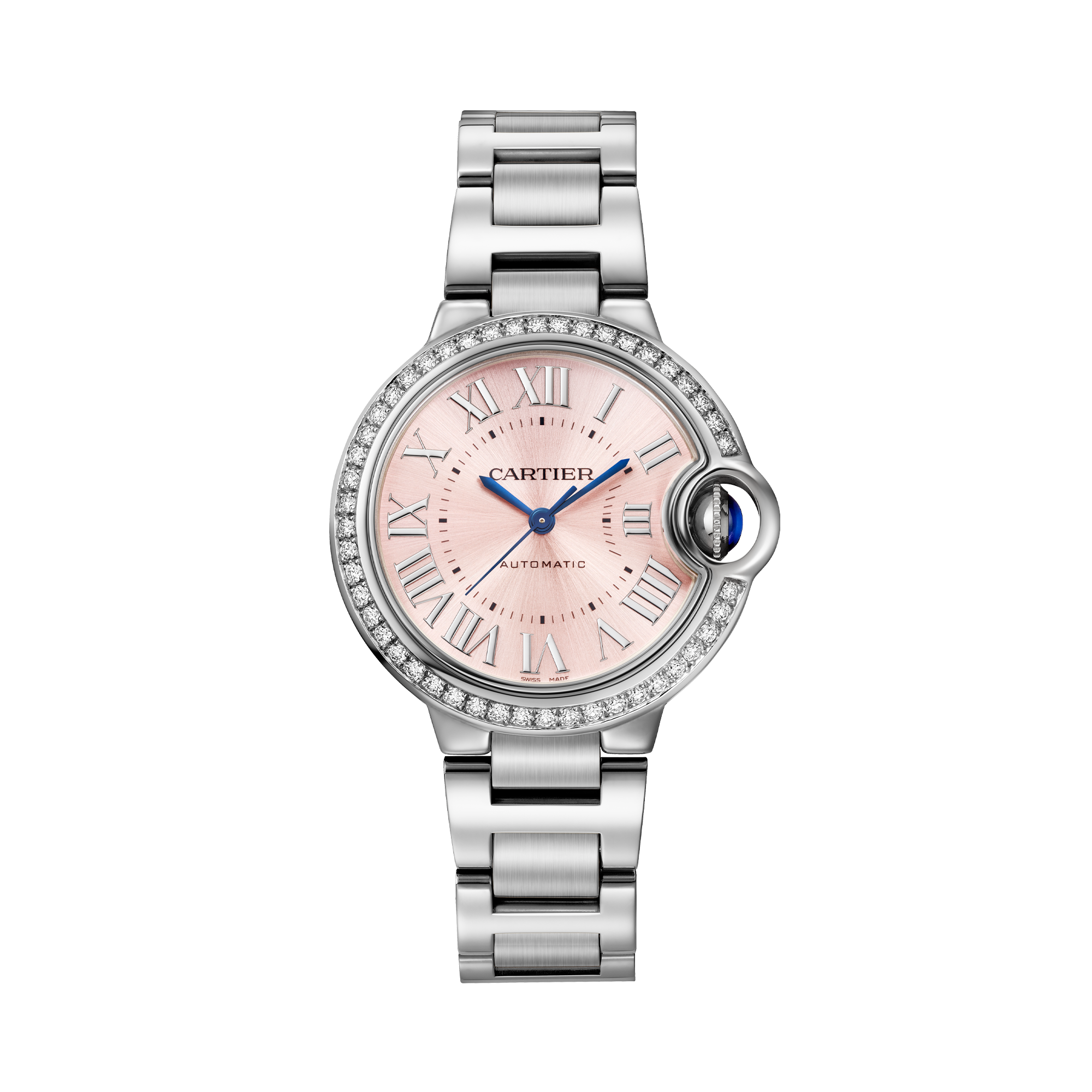 Cartier Ballon Bleu de Cartier 33mm, Pink Dial, Roman Numerals_1