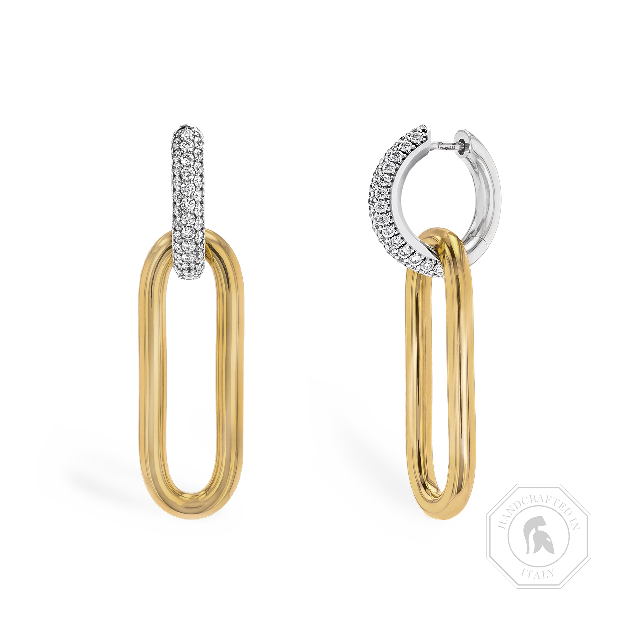 Havana Diamond Drop Earrings Brilliant Cut, Pave Set_1