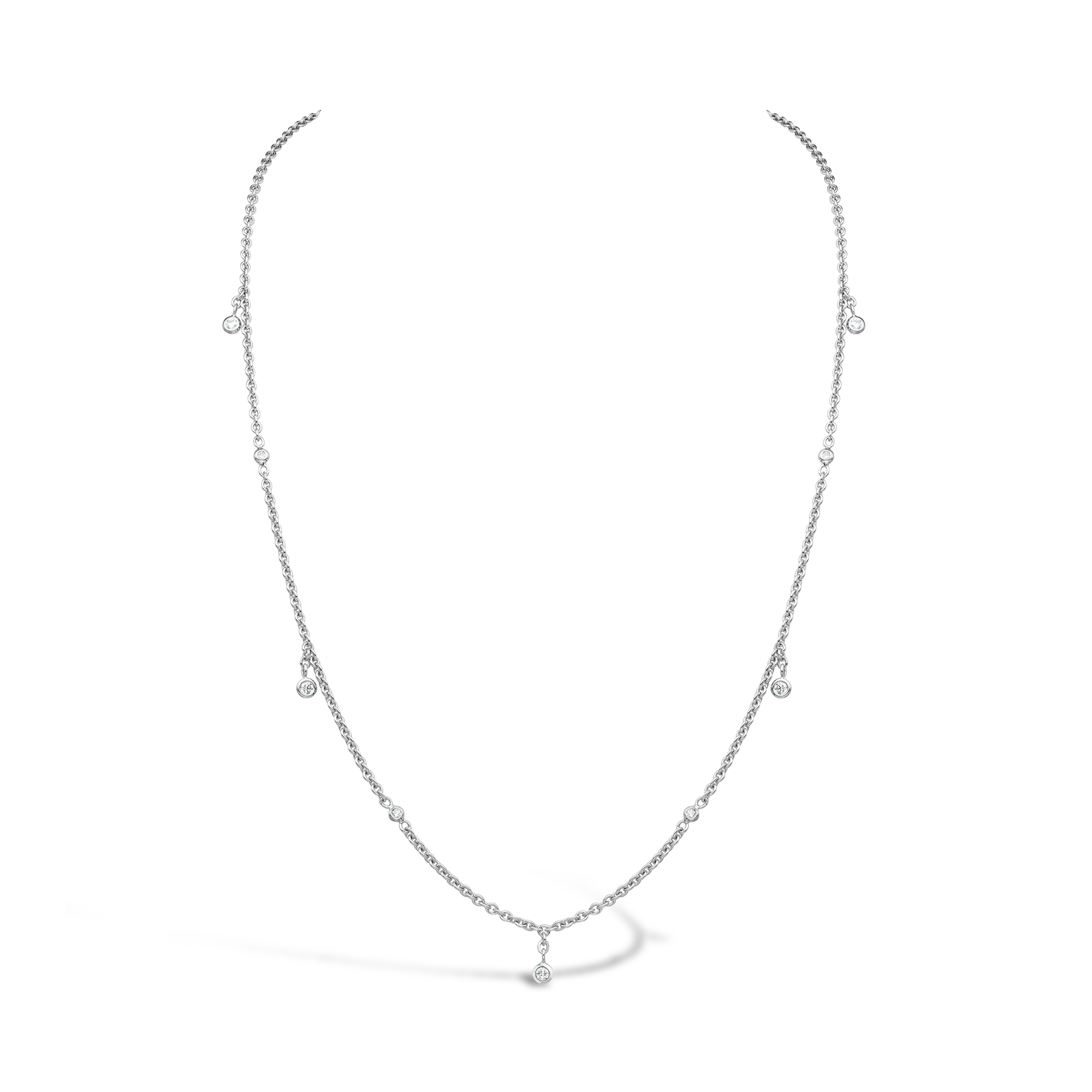 Sundance Necklace with Diamond Pendants (45cm) Brilliant Cut, Spectacle Set_1