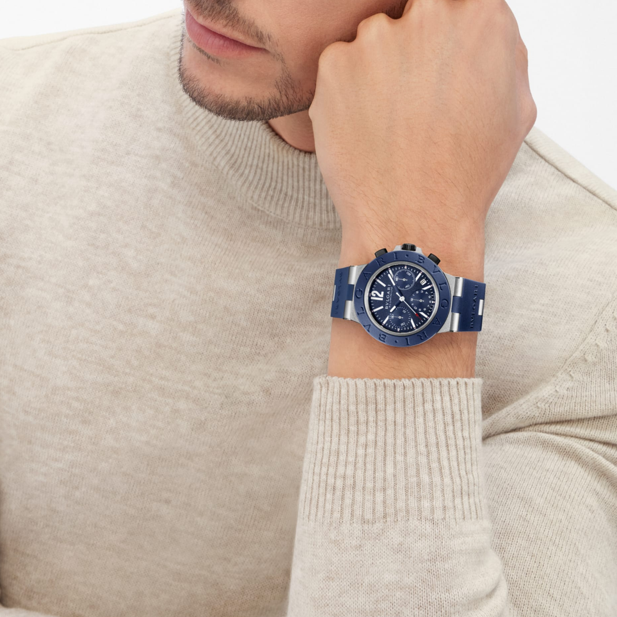 Bvlgari Bvlgari Aluminium 41mm, Blue Dial, Arabic/Baton Numerals_10