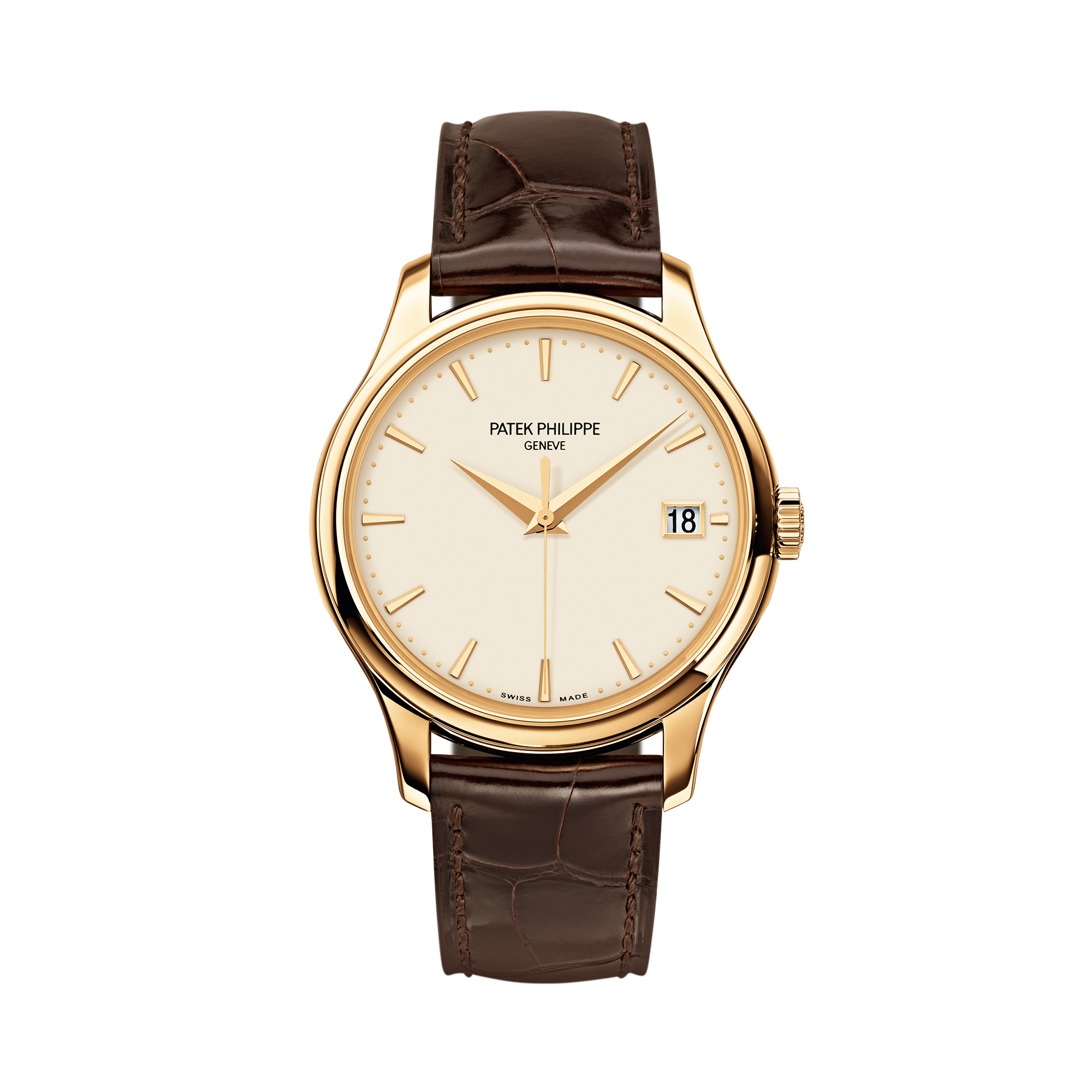 Patek Philippe Calatrava 39mm, Cream Dial, Baton Numerals_1