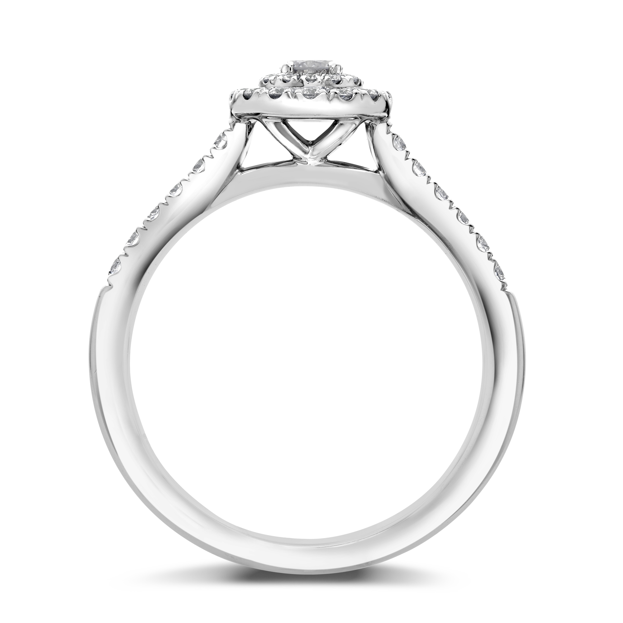 Celestial 0.10ct Fancy Light Grey Diamond Cluster Ring Brilliant cut, Claw set_3