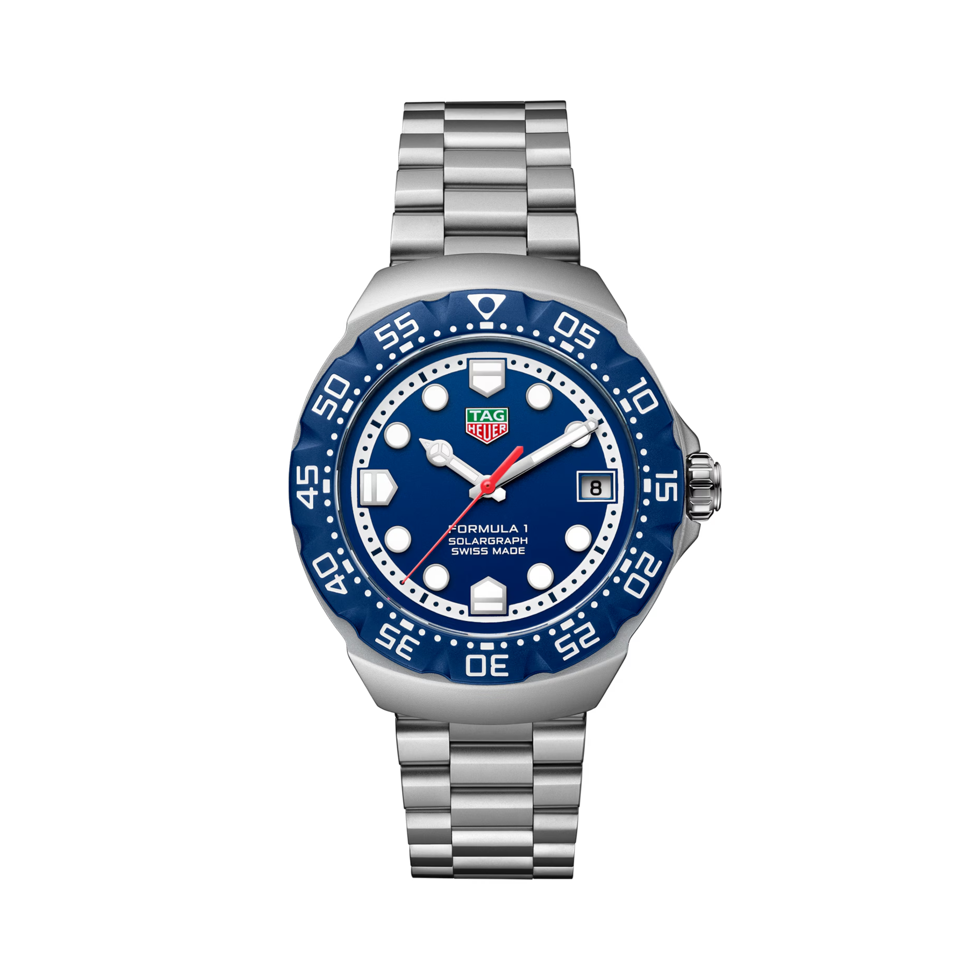 TAG Heuer Formula 1 SolarGraph 38mm, Blue Dial, Dot Numerals_1