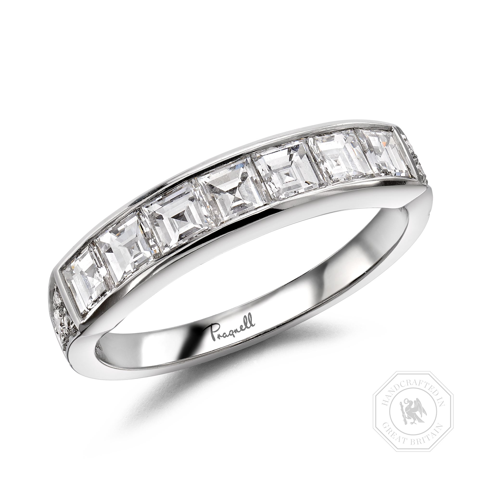 Antrobus 1.22ct Diamond Half Eternity Ring Carré Cut, Channel Set_1