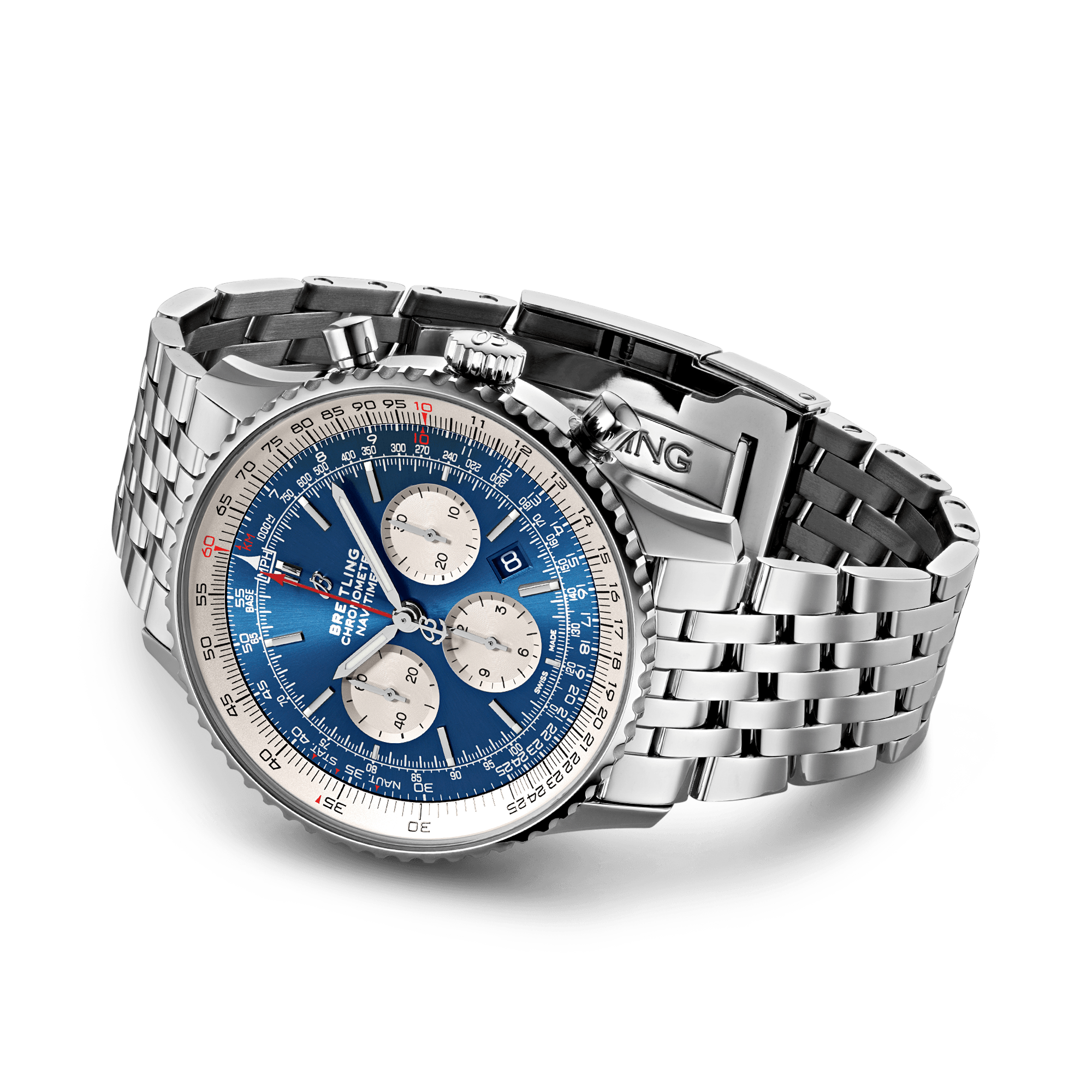 Breitling Navitimer B01 Chronogaph 46 46mm, Blue Dial, Arabic/Baton Numerals_4