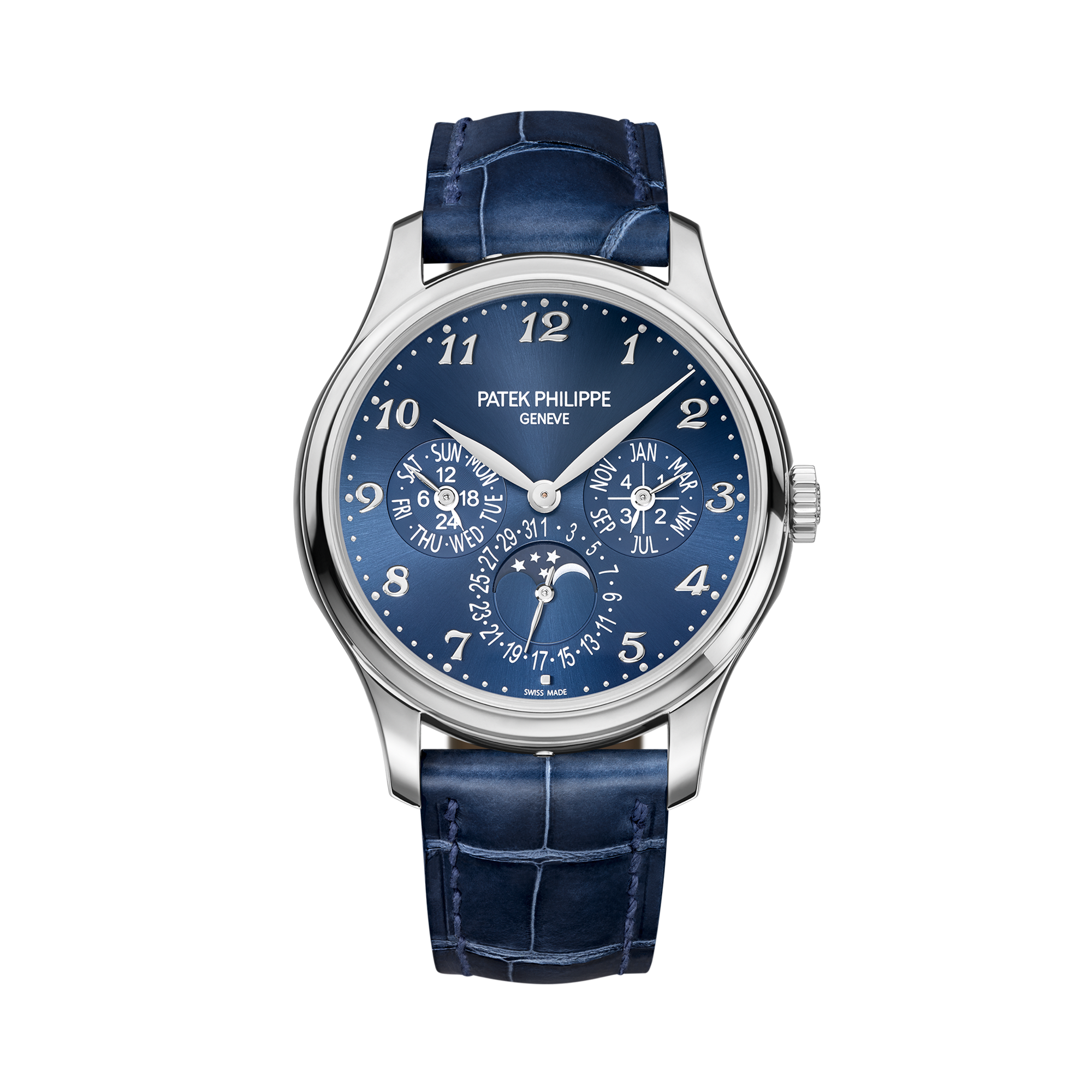 Patek Philippe Grand Complications 39mm, Blue Dial, Arabic Numerals_1