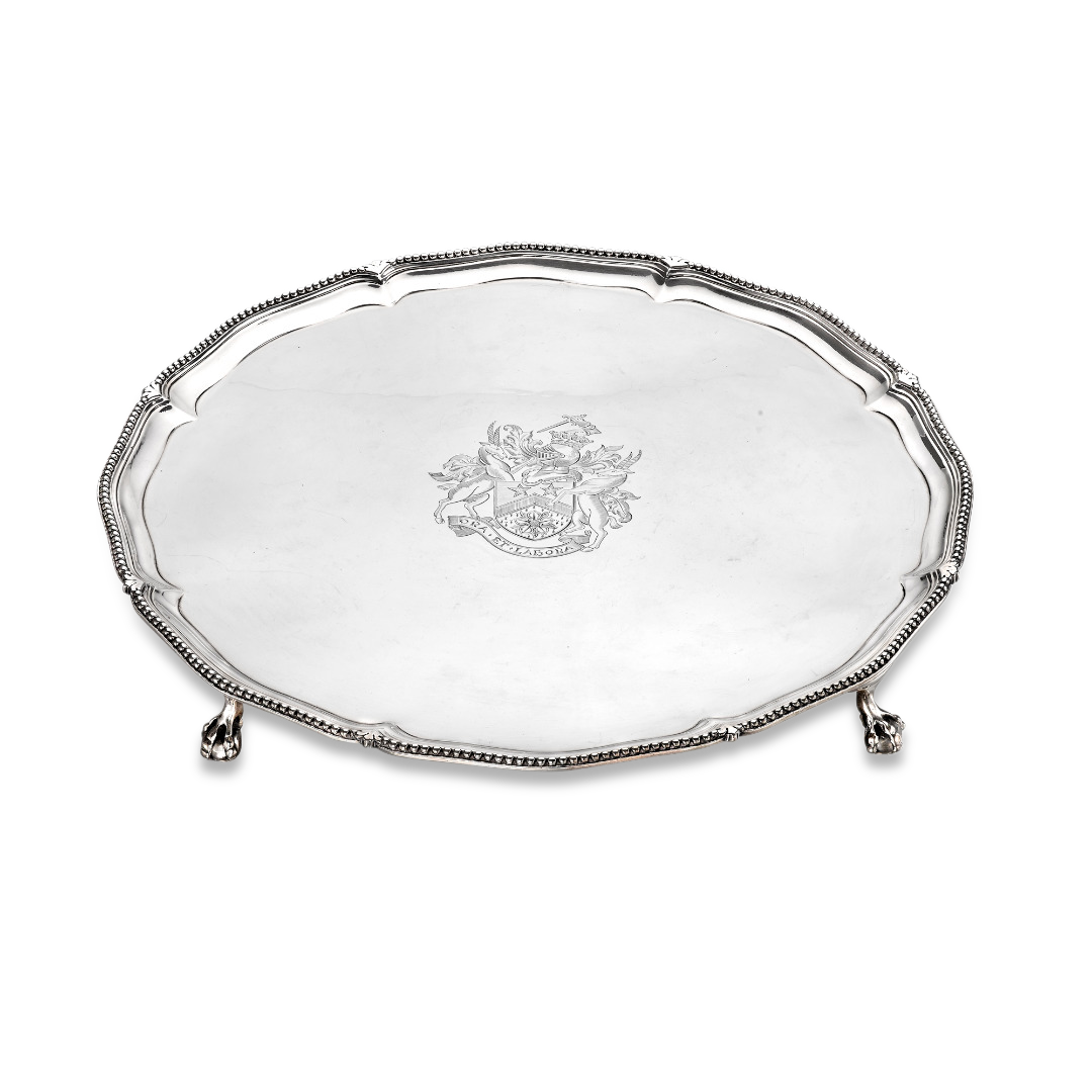 Silver George III Salver Hallmarked London_1