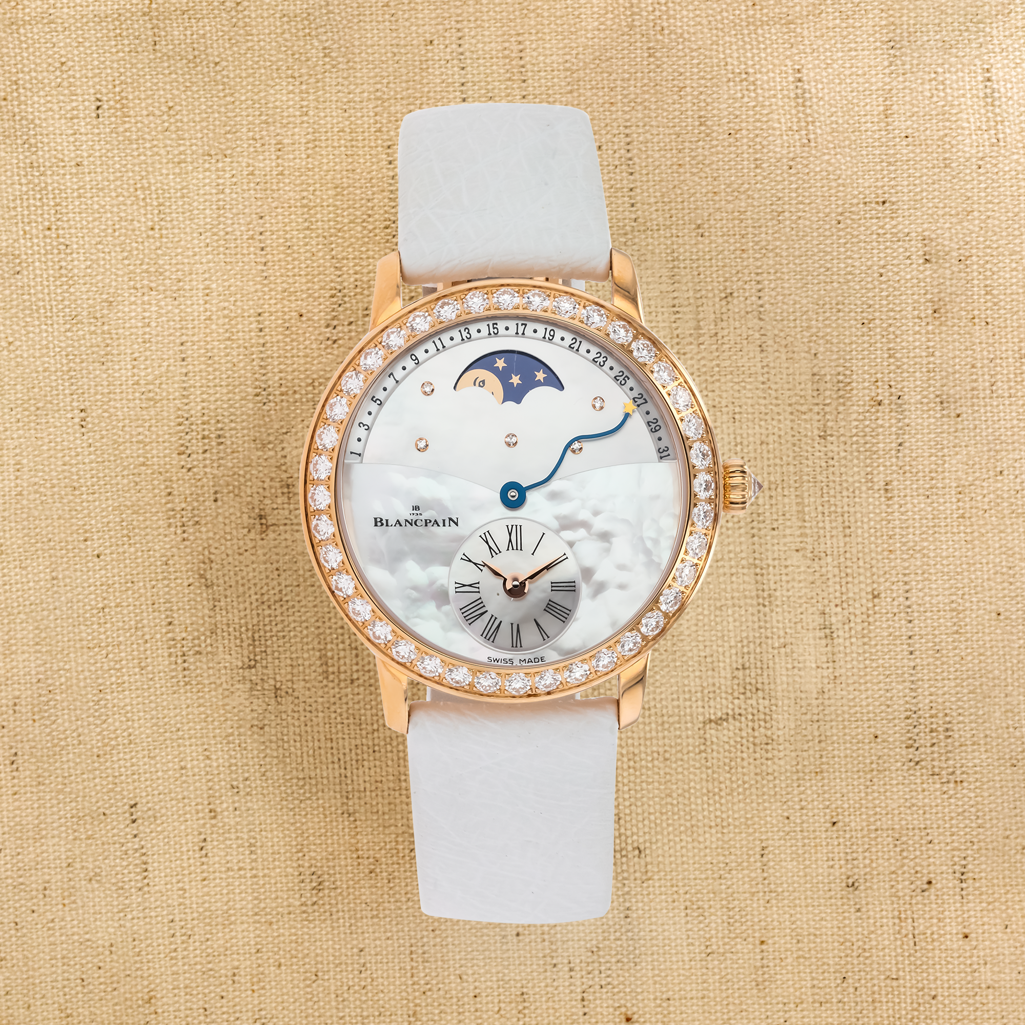 Pre-Owned Blancpain Women 36mm, Mother of Pearl Dial, Arabic/Baton Numerals_1