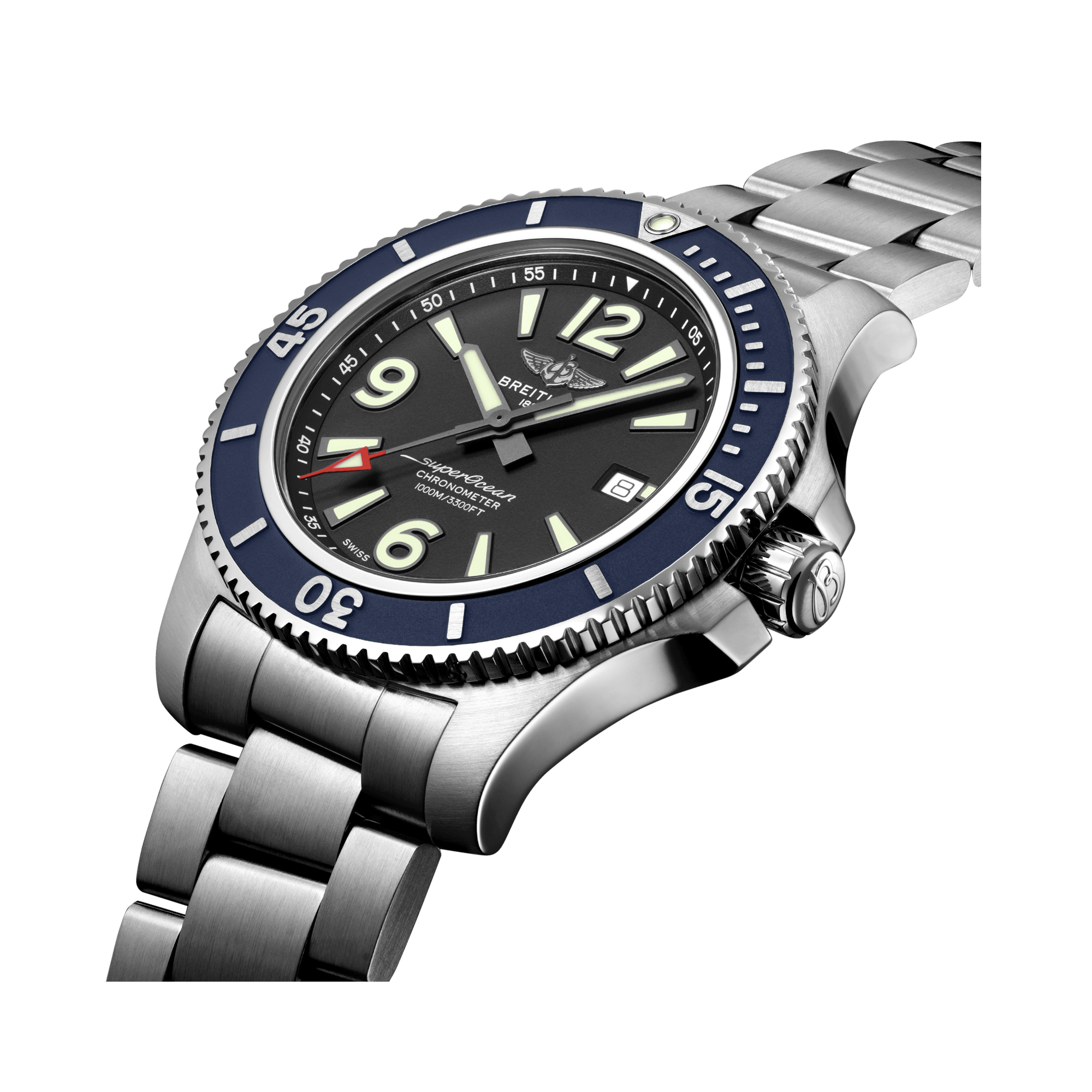 Breitling SUPEROCEAN AUTOMATIC 44 United Kingdom Special Edition 44mm, Black Dial, Arabic and Baton Numerals_2