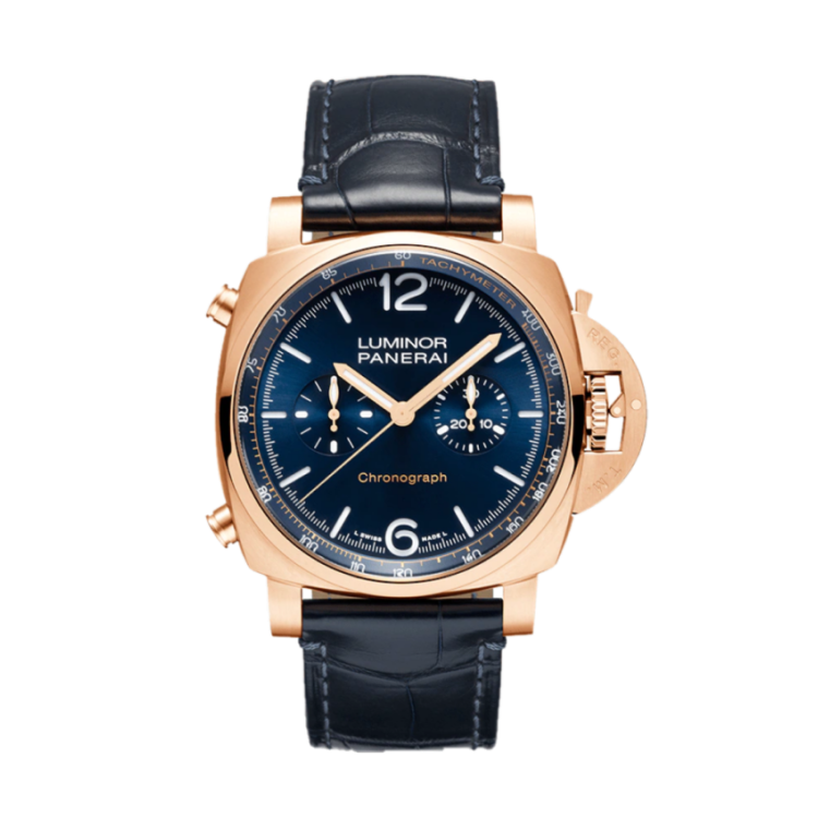 Panerai Luminor Chronograph Goldtech™ - 44mm 44mm, Blue Dial, Arabic/Baton Numerals_1