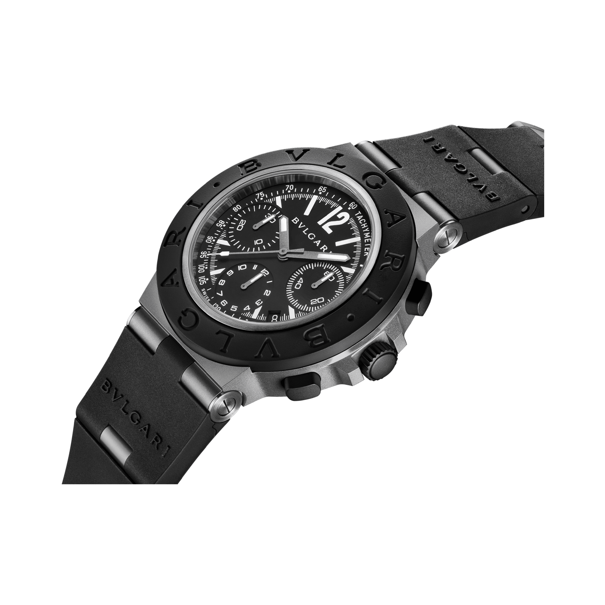 Bvlgari Bvlgari Aluminium 41mm, Black Dial, Arabic/Baton Numerals_2