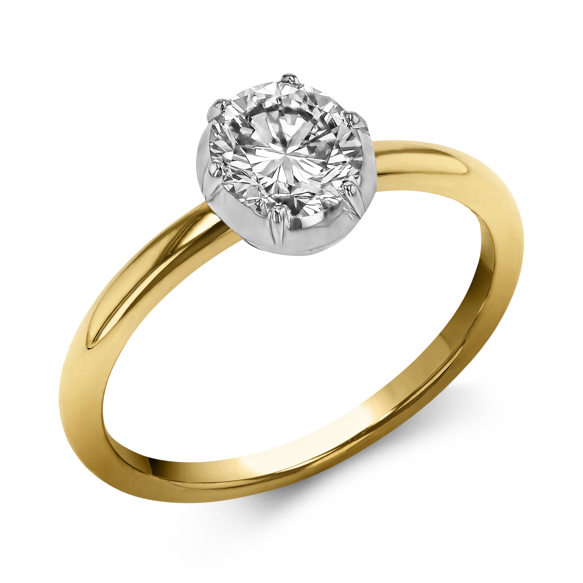 Georgian Setting Diamond Solitaire Ring Brilliant cut, Claw set_1