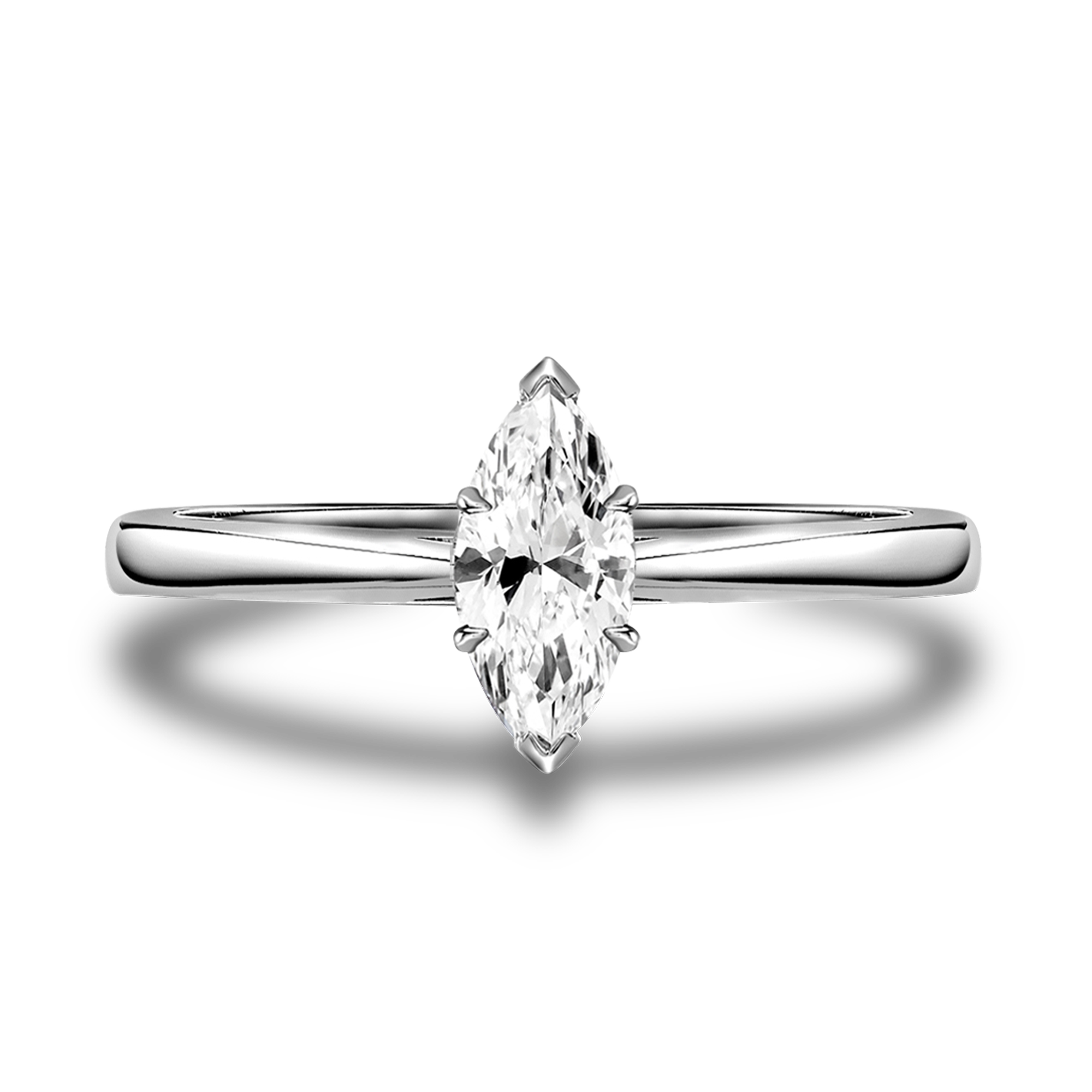 Gaia 1.08ct Diamond Solitaire Ring Marquise Cut, Claw Set_2