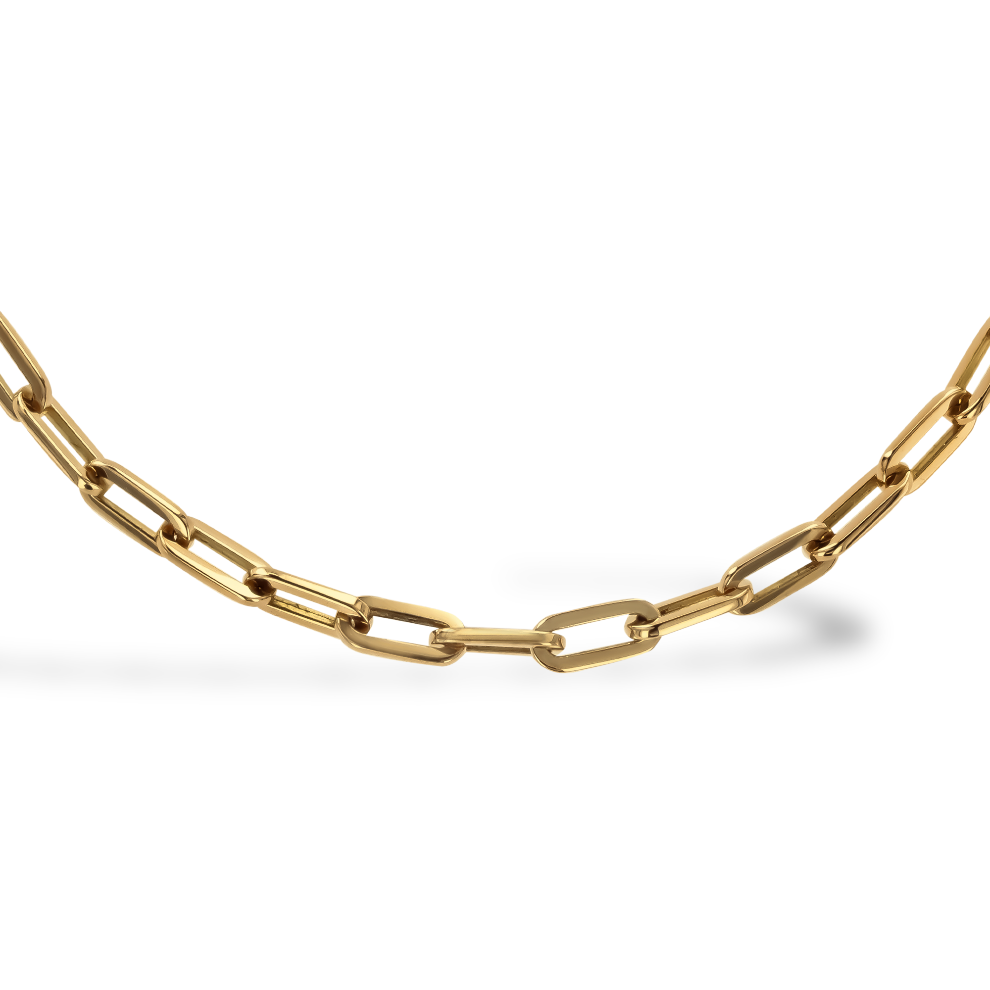 Rectangular Link Necklace 45cm _2