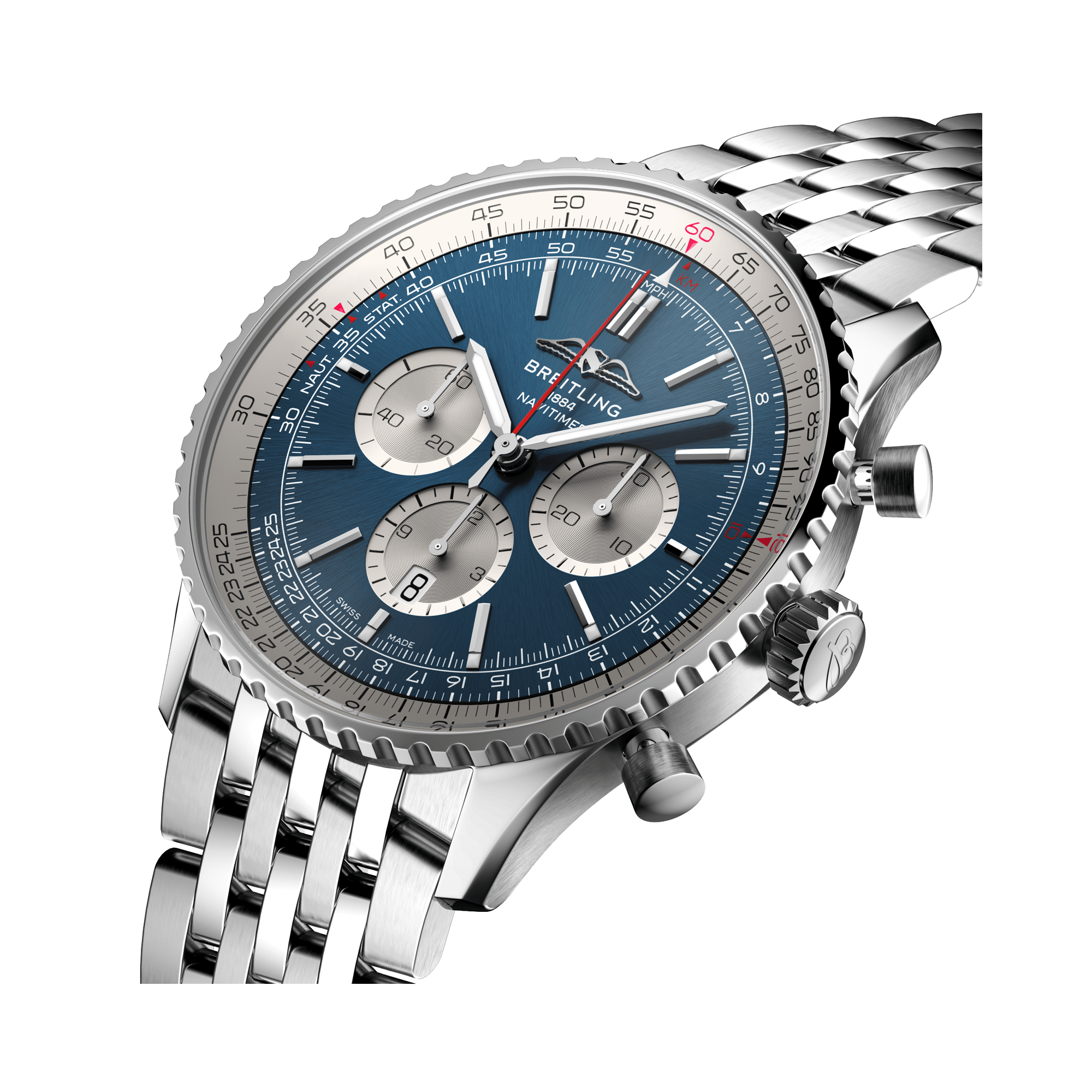 Breitling Navitimer B01 Chronograph 46 46mm, Blue Dial, Baton Numerals_3