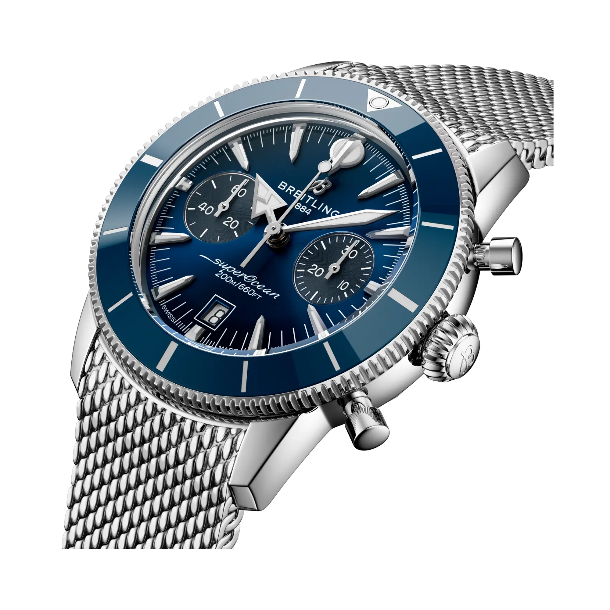 Breitling Superocean Heritage B01 42mm, Blue Dial, Baton Numerals_2