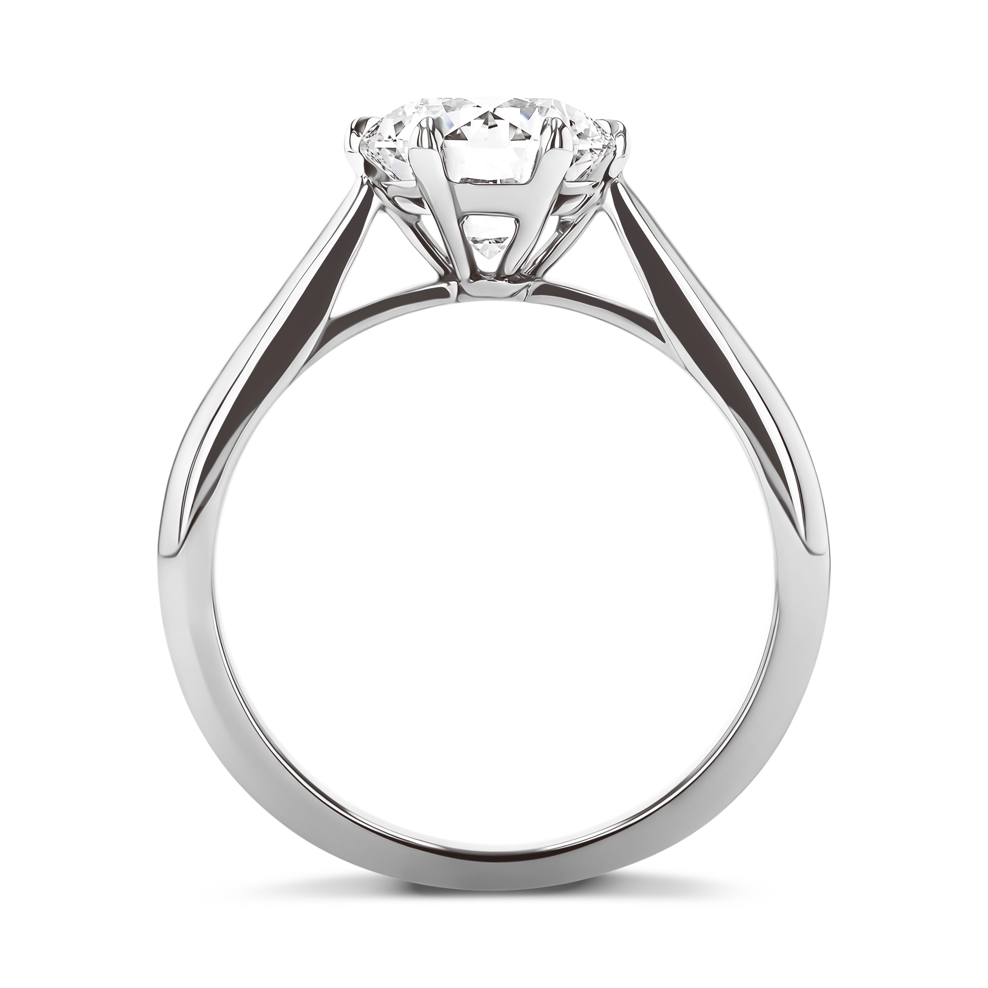 Classic Six-Claw 2.03ct Diamond Solitaire Ring Brilliant cut, Claw set_3