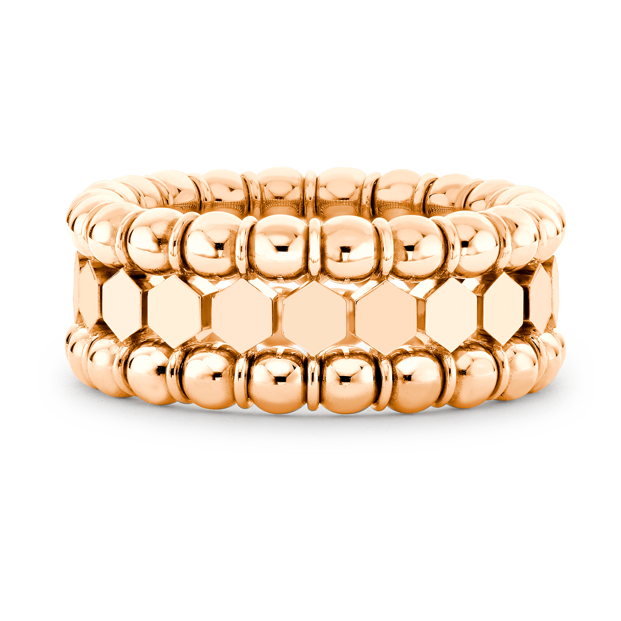 Bohemia Expandable Three Row Ring _2