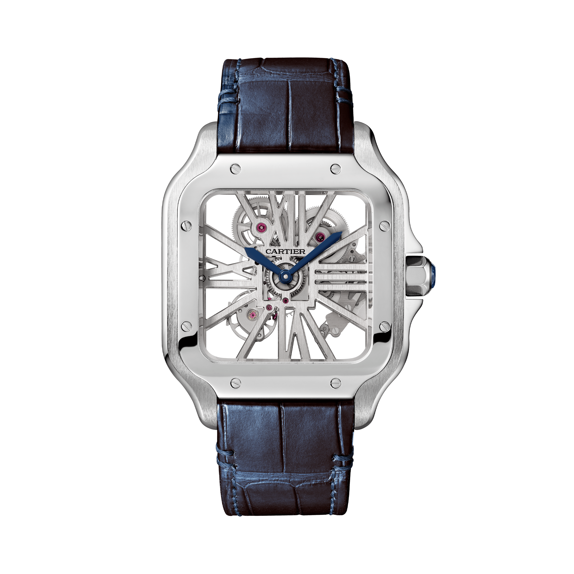 Cartier Santos de Cartier 39.8mm, Skeleton Dial, Roman Numerals_2