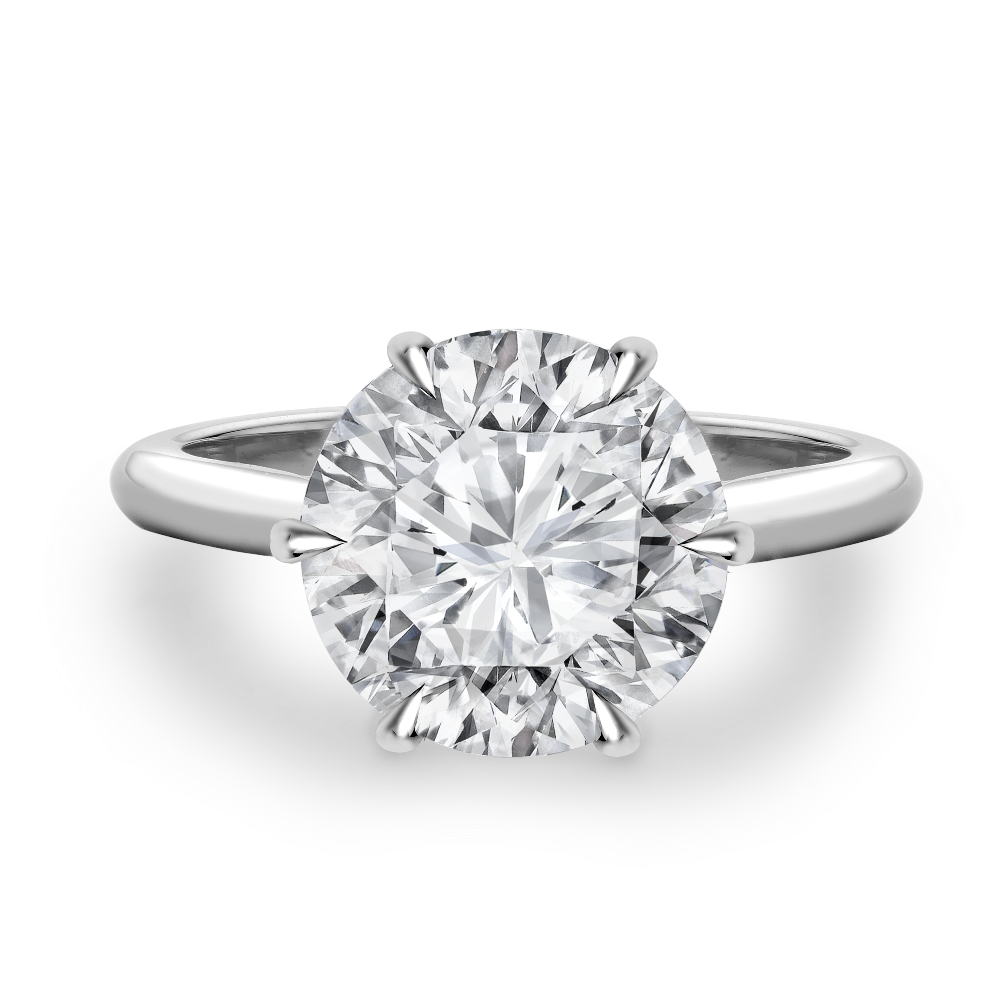 Classic Six-Claw 4.08ct Diamond Solitaire Ring Brilliant cut, Claw set_2