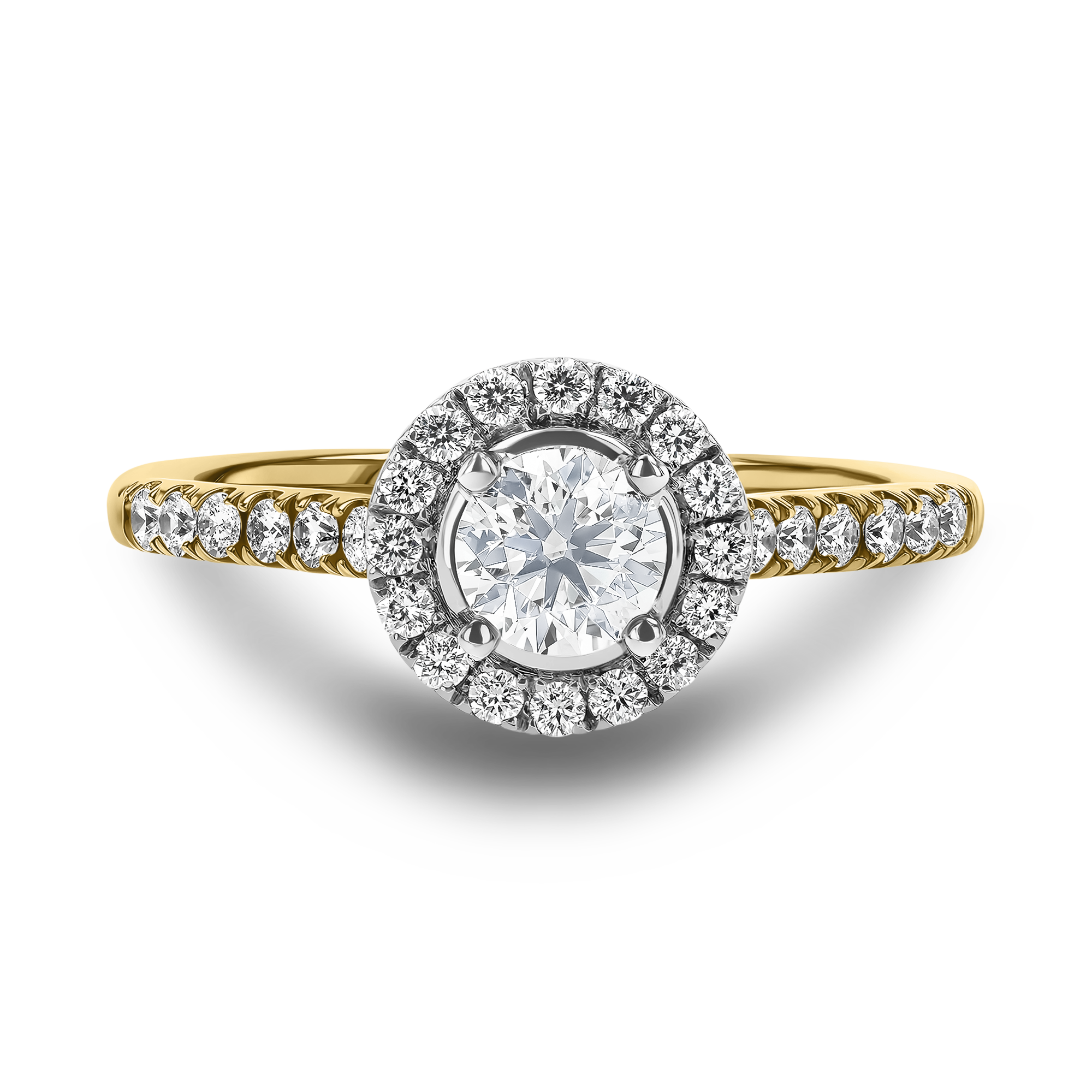 Celestial 0.58ct Brilliant Cut Diamond Cluster Ring Brilliant cut, Claw set_2